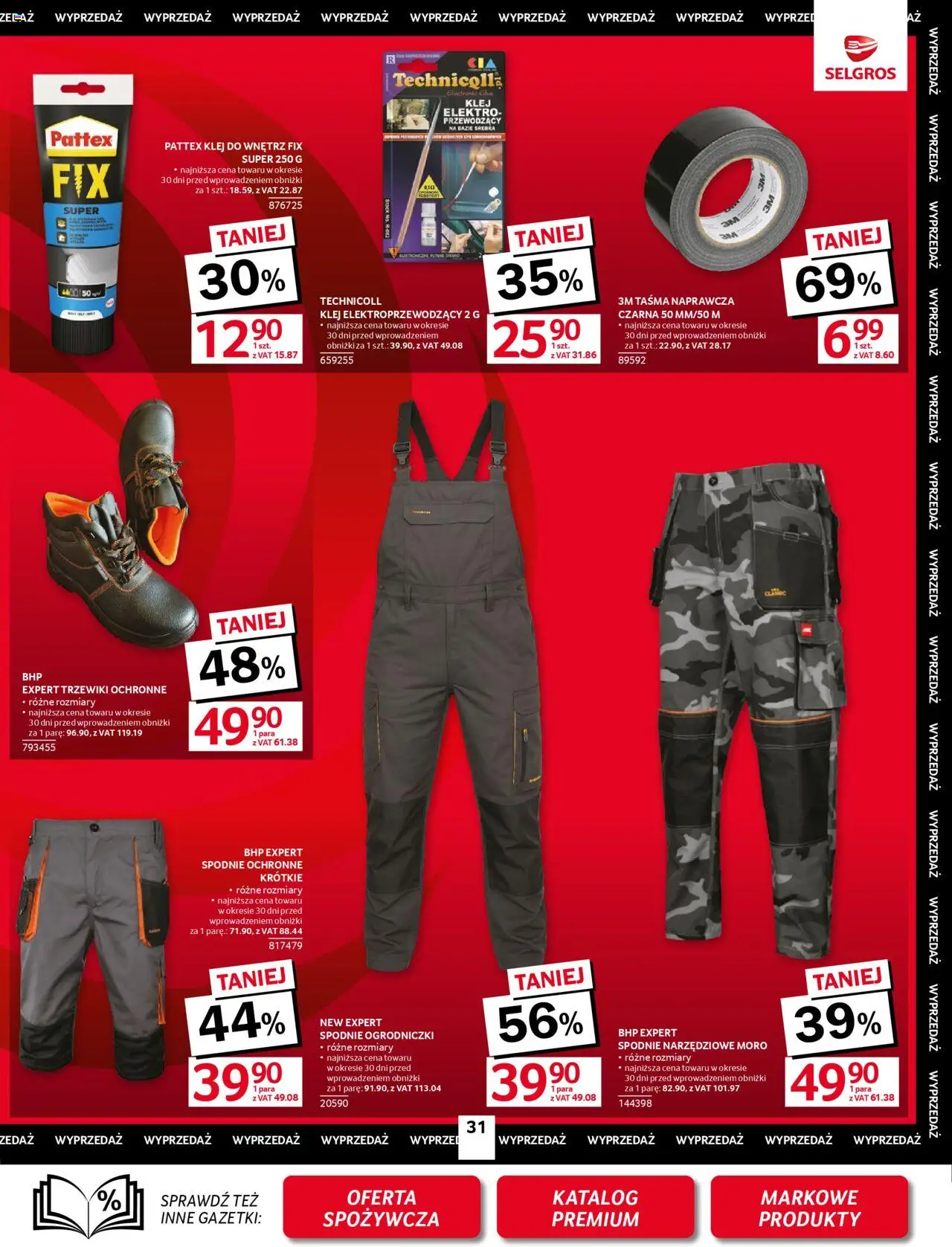Selgros cash&carry Gazetka - Oferta przemysłowa od 05.06.2025 | Strona: 33 | Produkty: Spodnie, Ogrodniczki