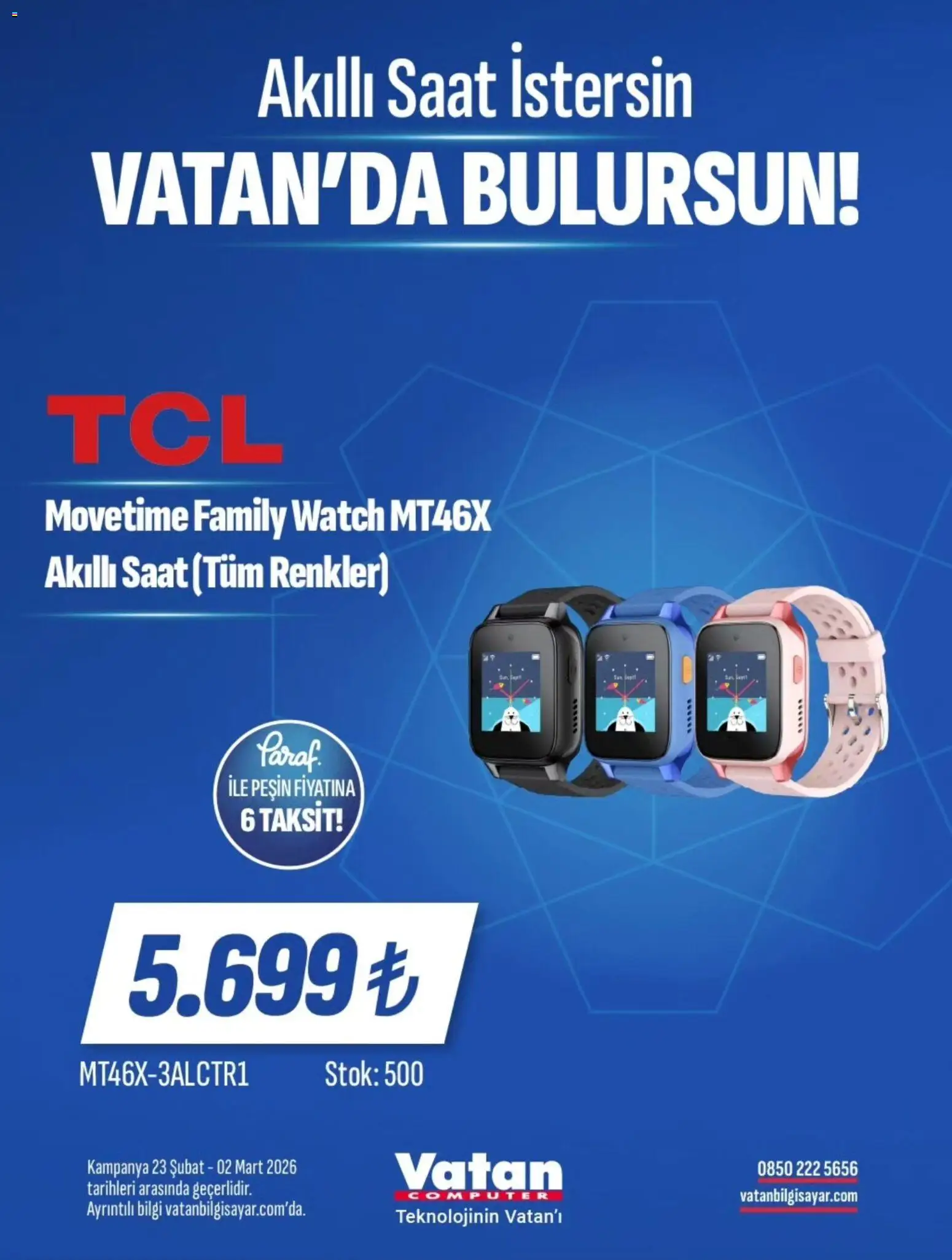 Vatan Bilgisayar İndirim - 23.02.2026 tarihinden itibaren geçerlidir | Sayfa: 22 | Ürünler: Akıllı saat, Saat