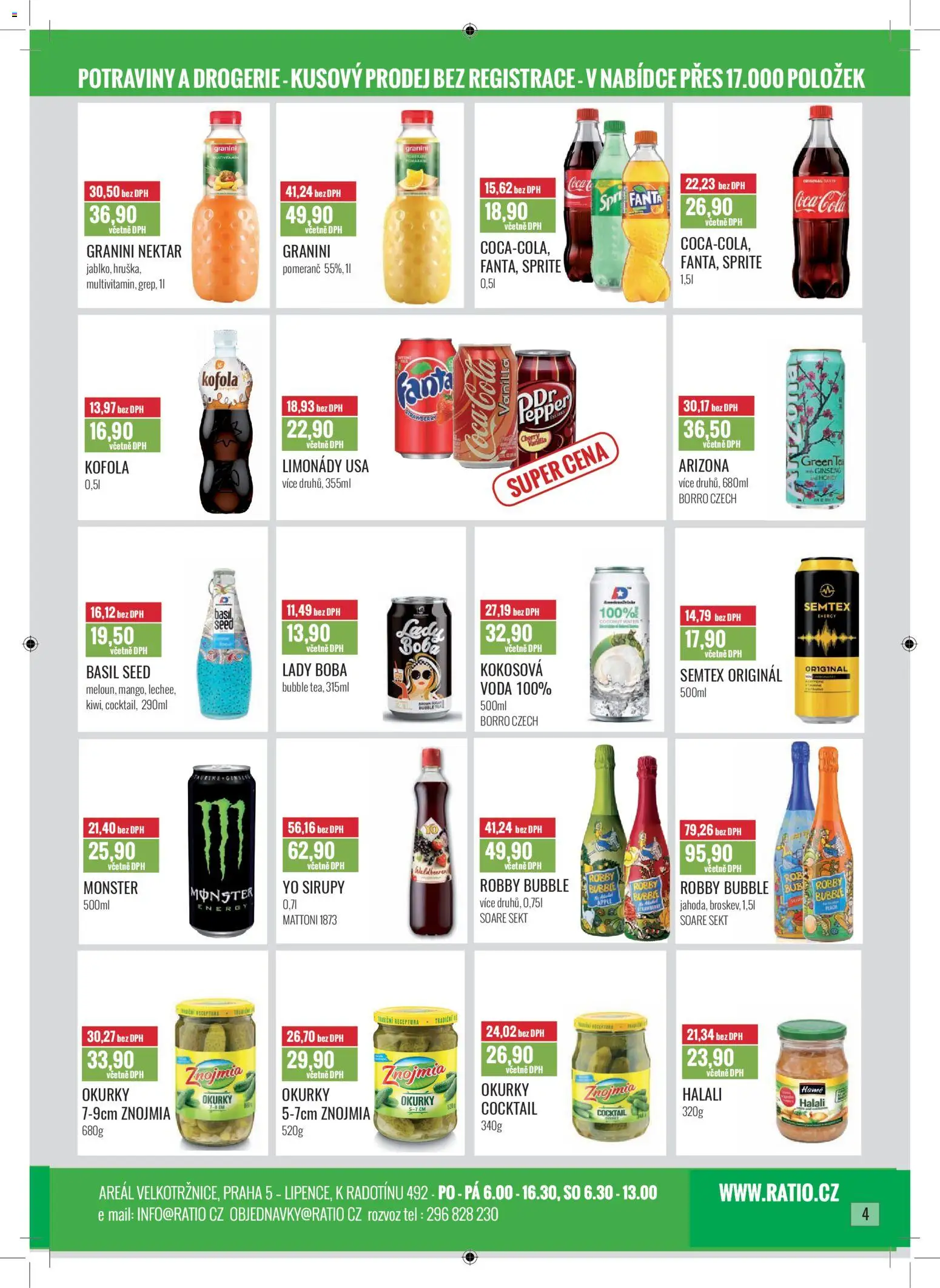 Ratio leták od 01.01.2026 | Strana: 5 | Produkty: Robby Bubble, Kofola, Potraviny, Drogerie