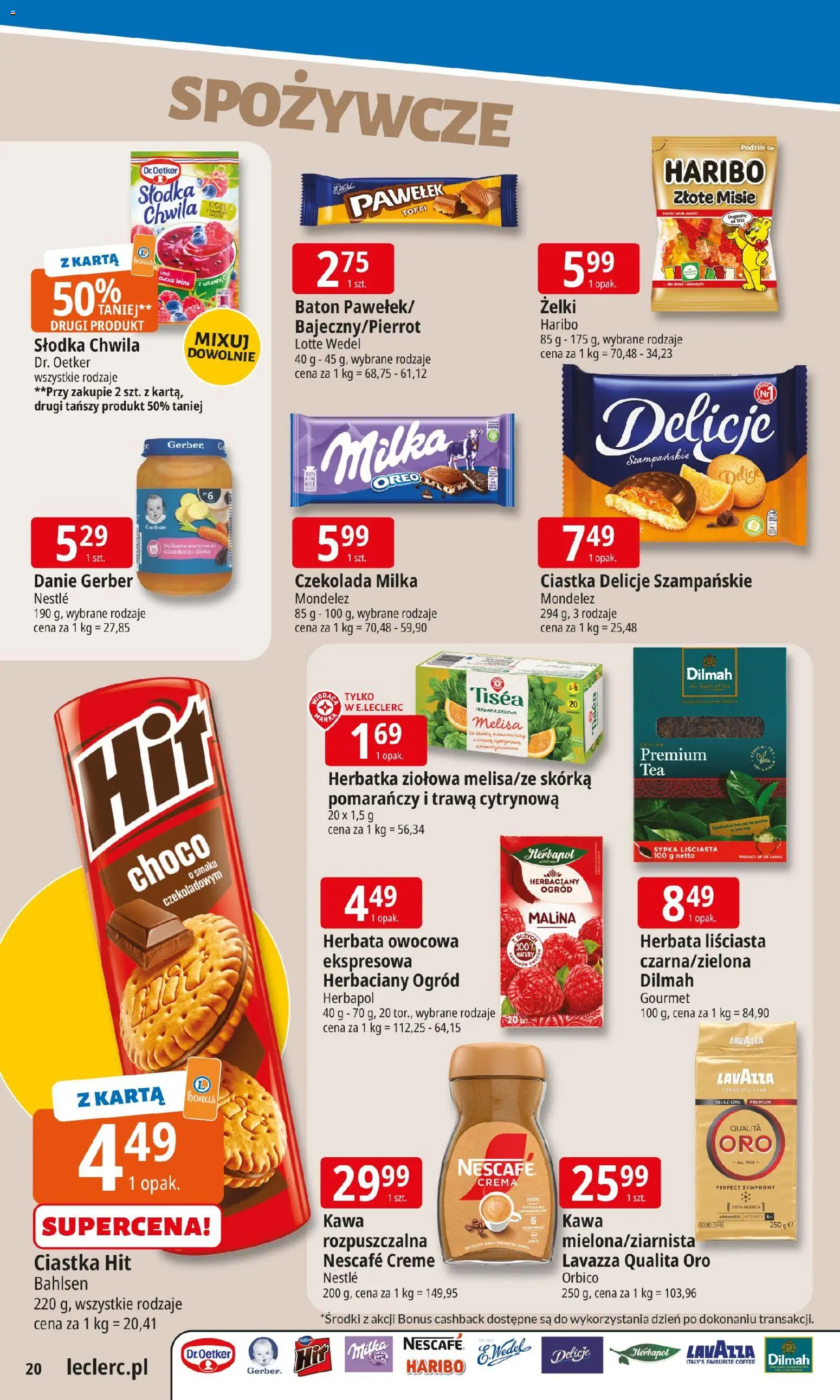 E.Leclerc Gazetka - Kłodzko od 19.01.2026 | Strona: 20 | Produkty: Herbata liściasta, Lavazza, Kawa, Melisa