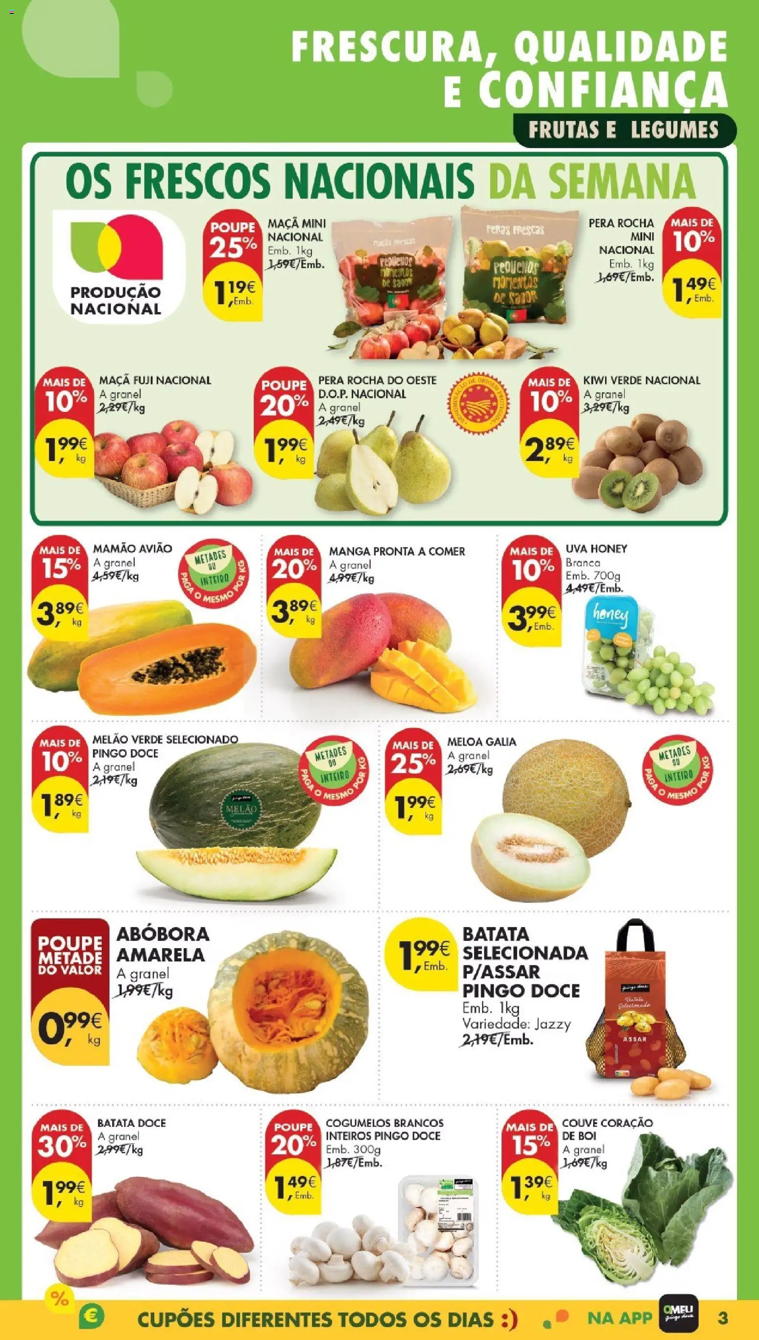 Pingo Doce Poupe Esta Semana Madeira │ válido de 17.02.2026 | Página: 3 | Produtos: Pó, Maça, Abóbora, Melão