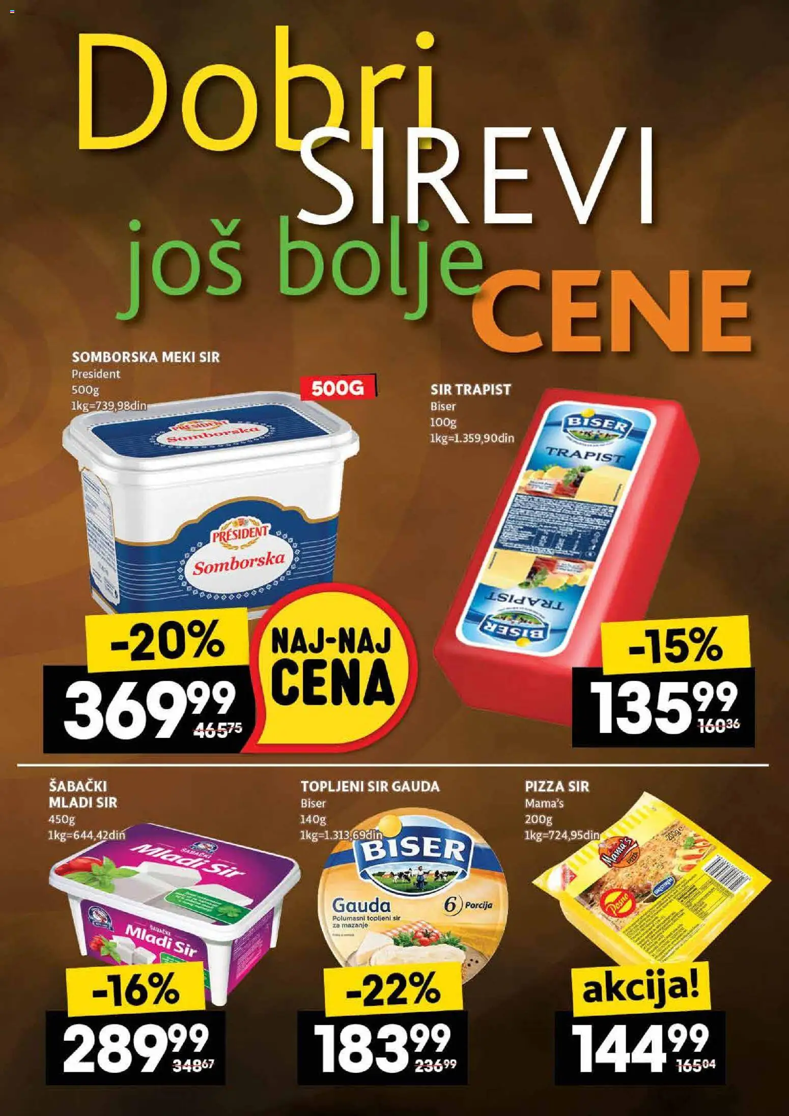 Roda katalog - važi od 27.11.2025 | Strana: 9 | Proizvode: Mladi sir, Sir, Topljeni sir