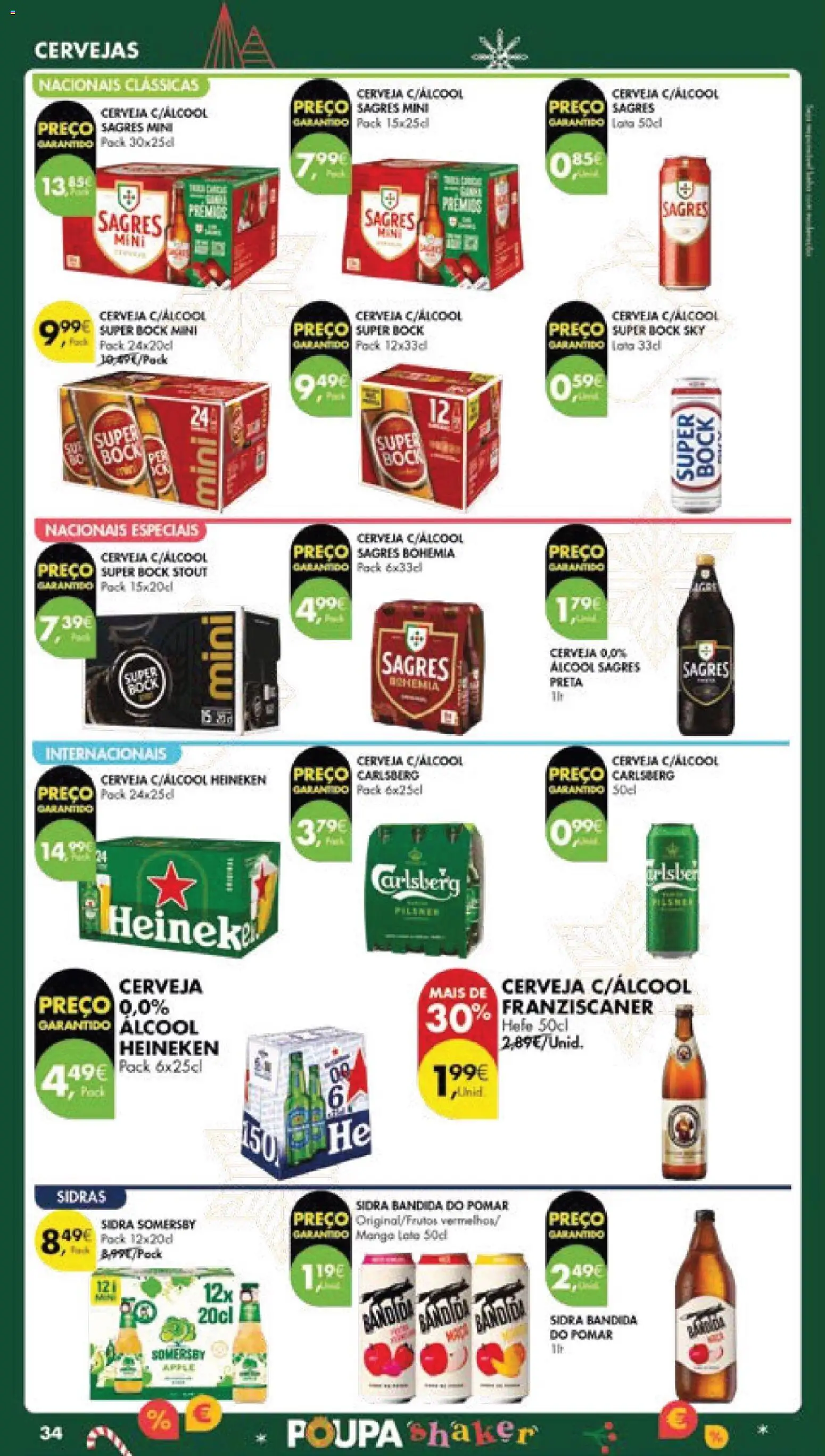 Pingo Doce folheto │ válido de 16.12.2025 | Página: 42 | Produtos: Super bock sky, Super bock, Cerveja, Somersby