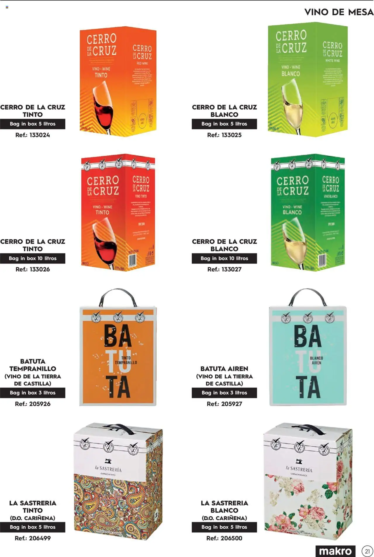 Makro Guia de vinos │ válido desde el 02.01.2025 | Página: 21 | Productos: Vino, Mesa