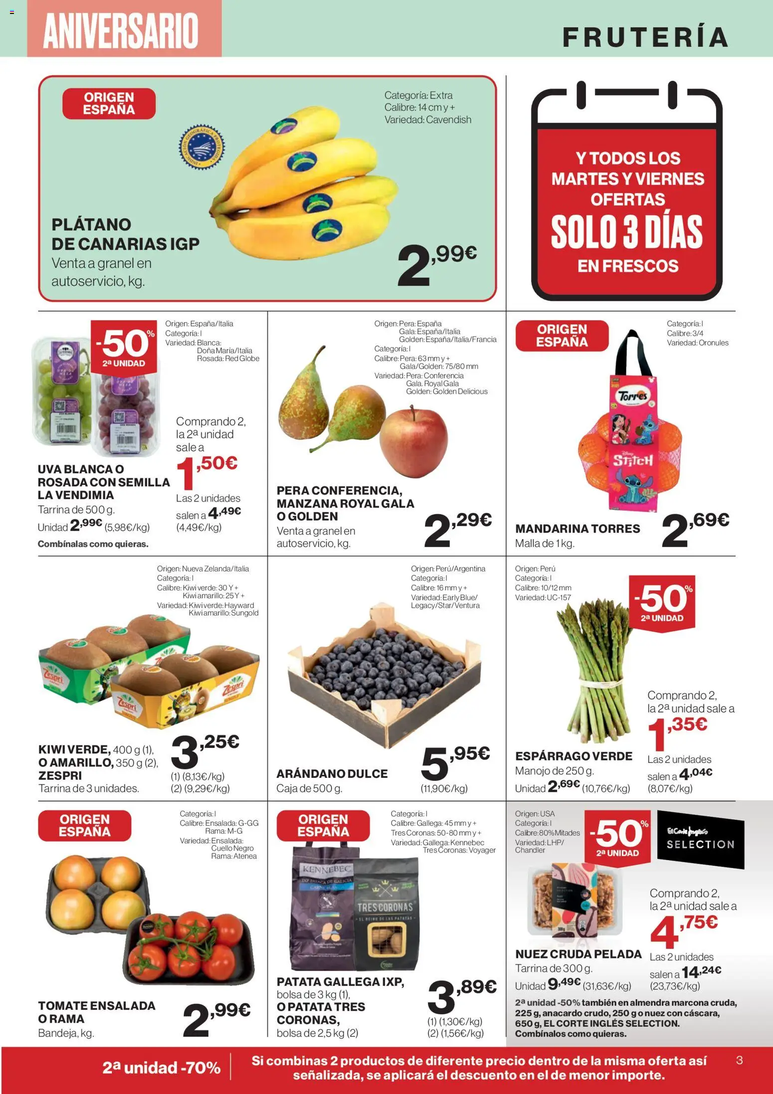 Supercor folleto │ válido desde el 23.10.2025 | Página: 3 | Productos: Kiwi, Ensalada, Bolsa, Caja