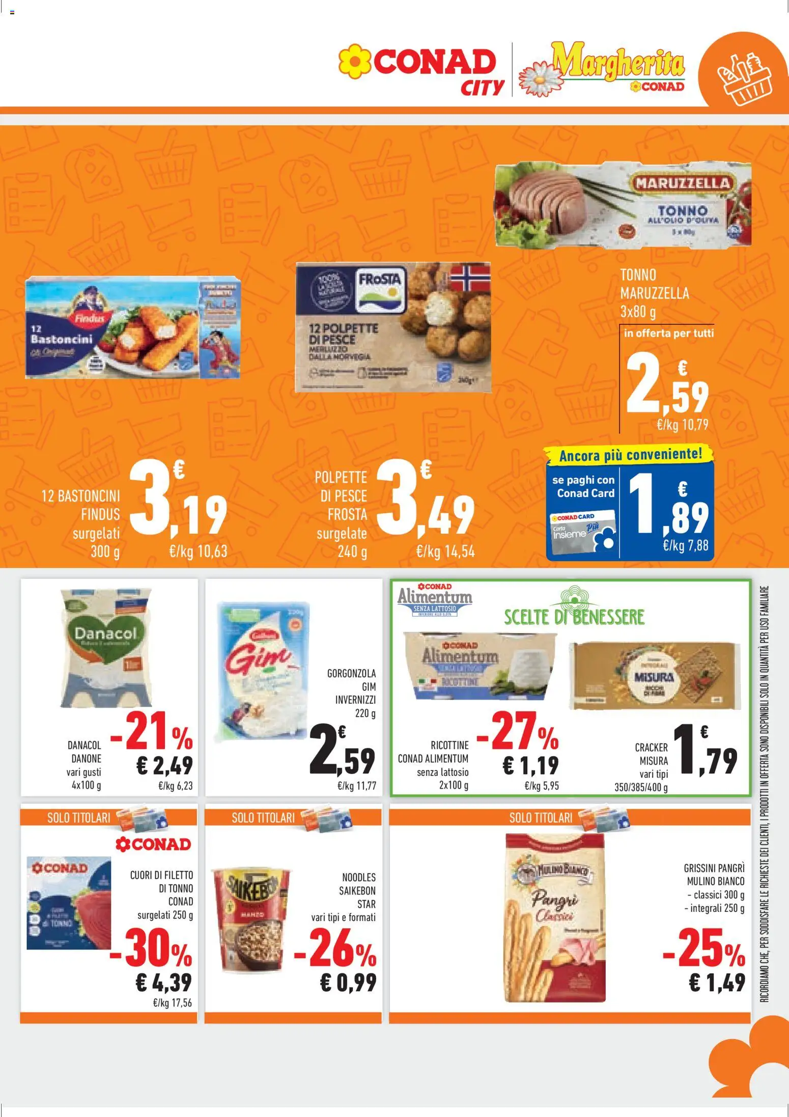 Volantino Conad del 08.04.2026 | Pagina: 9 | Prodotti: Pesce, Grissini, Gorgonzola, Polpette