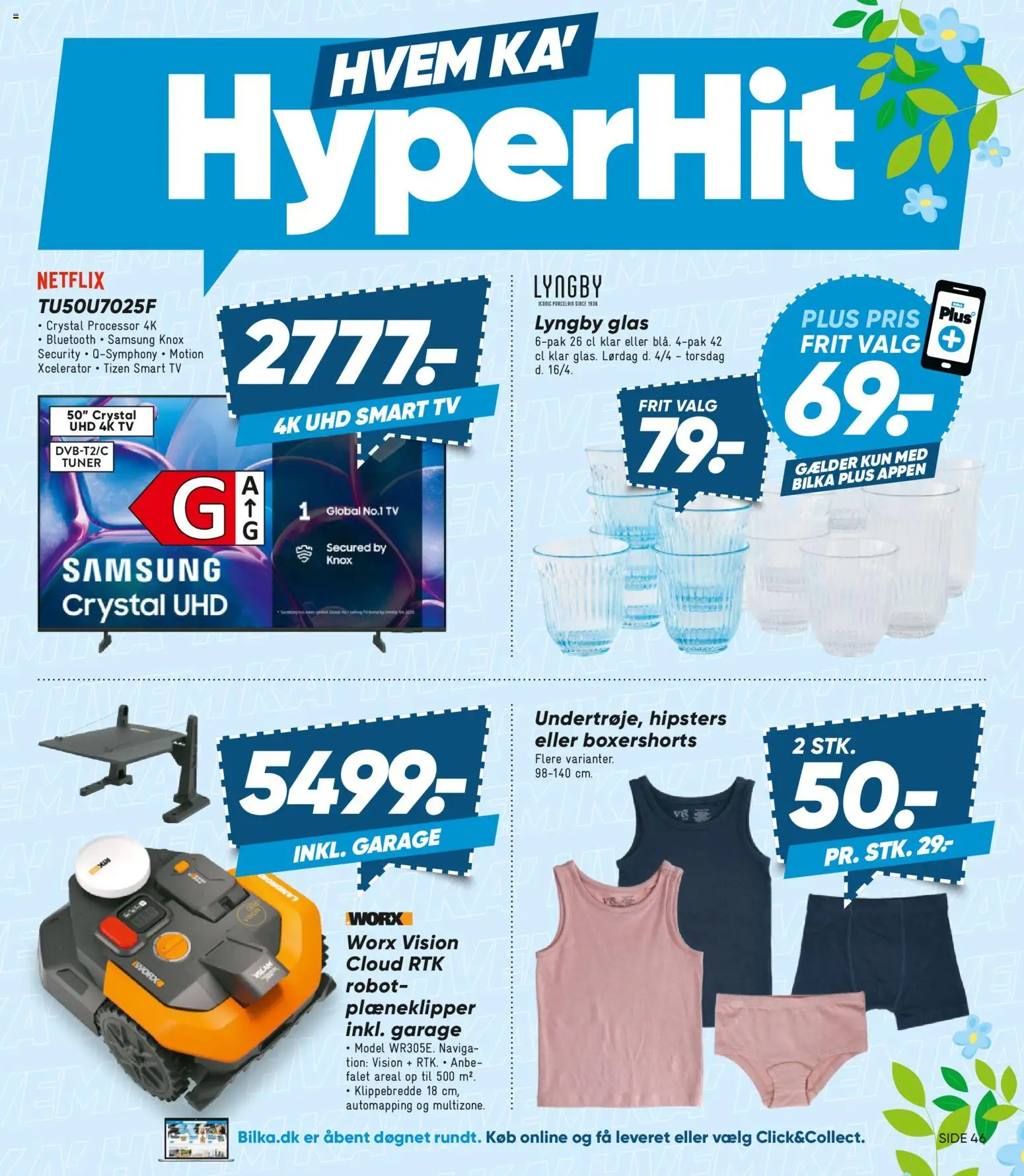 Bilka tilbudsavis – gyldig fra 10.04.2026 | Side: 3 | Produkter: Processor, Robot, Smart TV, TV