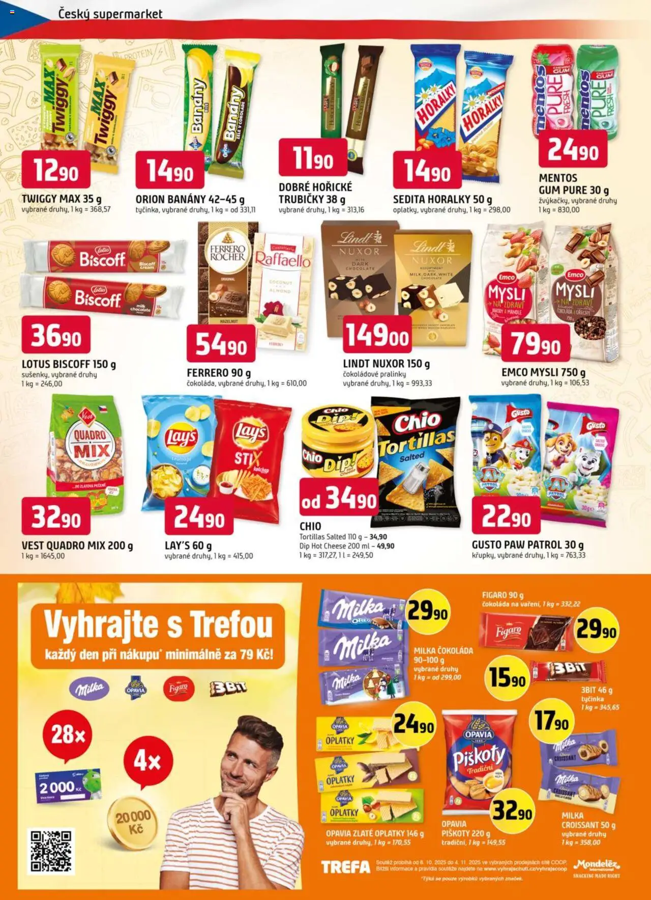 Trefa leták od 08.10.2025 | Strana: 6 | Produkty: Čokoláda, Milka, Piškoty, Lotus