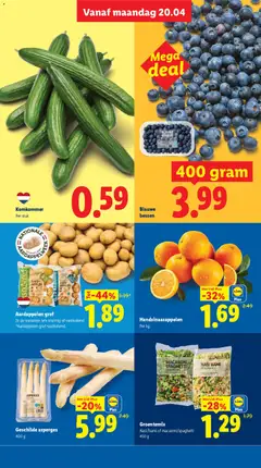 Aardappelen grof, In de varianten iets kruimig of vastkokend *Aardappelen grof vastkokend. - Voorbeeld van een folder van Lidl, geldig van 20.04.2026 | Pagina: 7