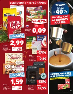 Kaufland leták platný od 11.12.2025 | Strana: 47 | Produkty: Káva, Toffifee, Cereálie, Zrnková káva