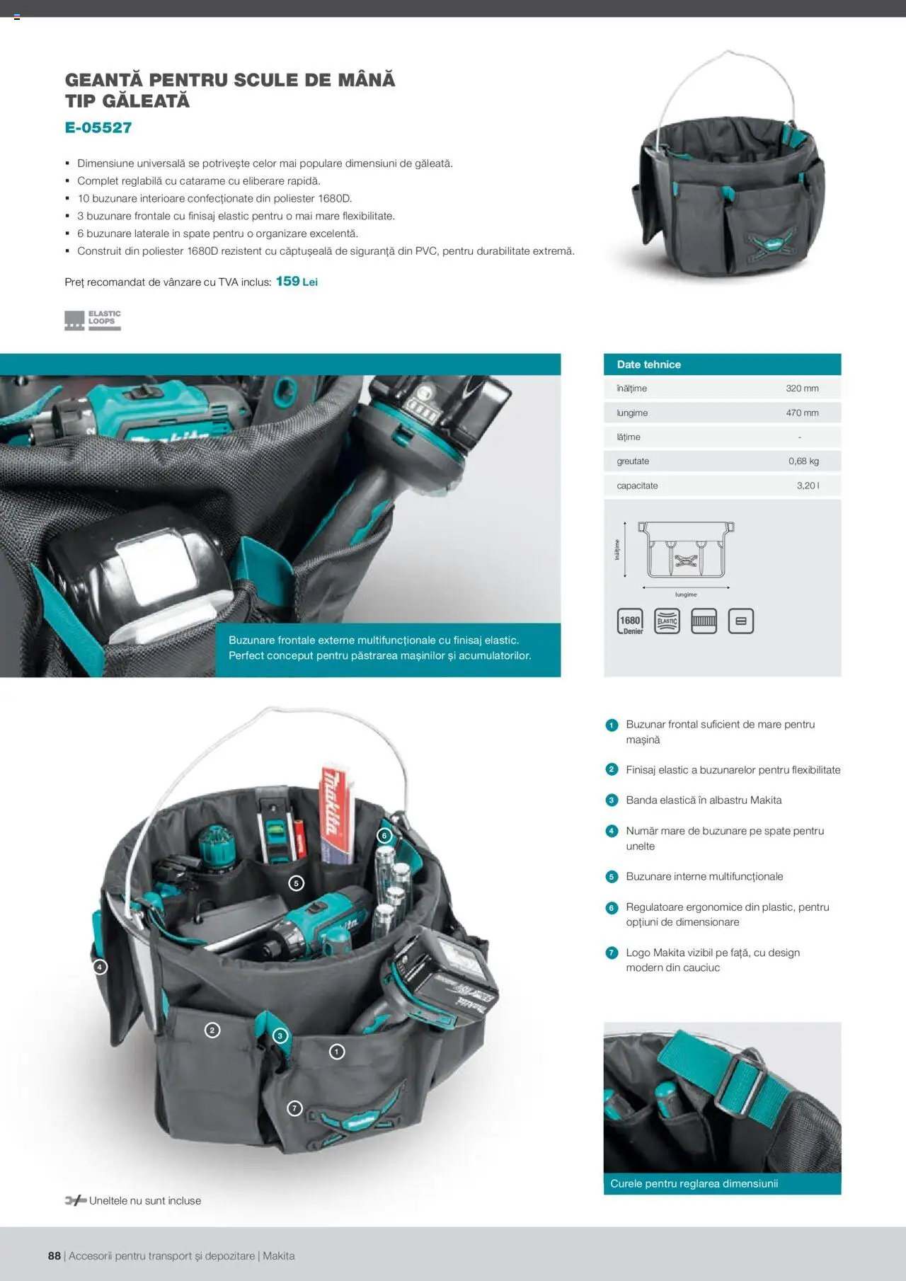 Makita catalog - Accesorii pentru transport si depozitare   – valabil de la 06.09.2021 | Pagină: 88
