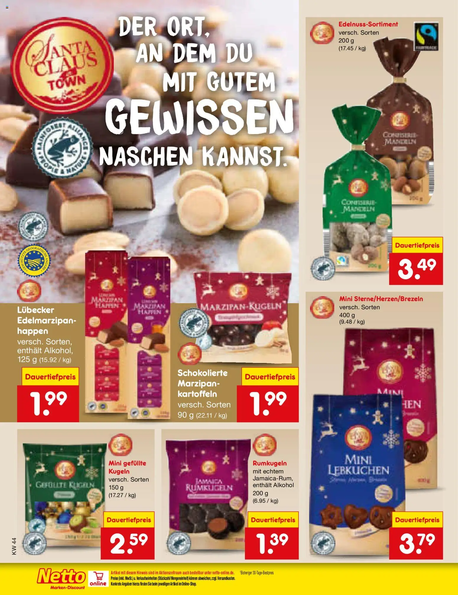 Netto Marken-Discount Prospekt 	 – gültig ab 27.10.2025 | Seite: 54 | Produkte: Mandeln, Kartoffeln, Rumkugeln