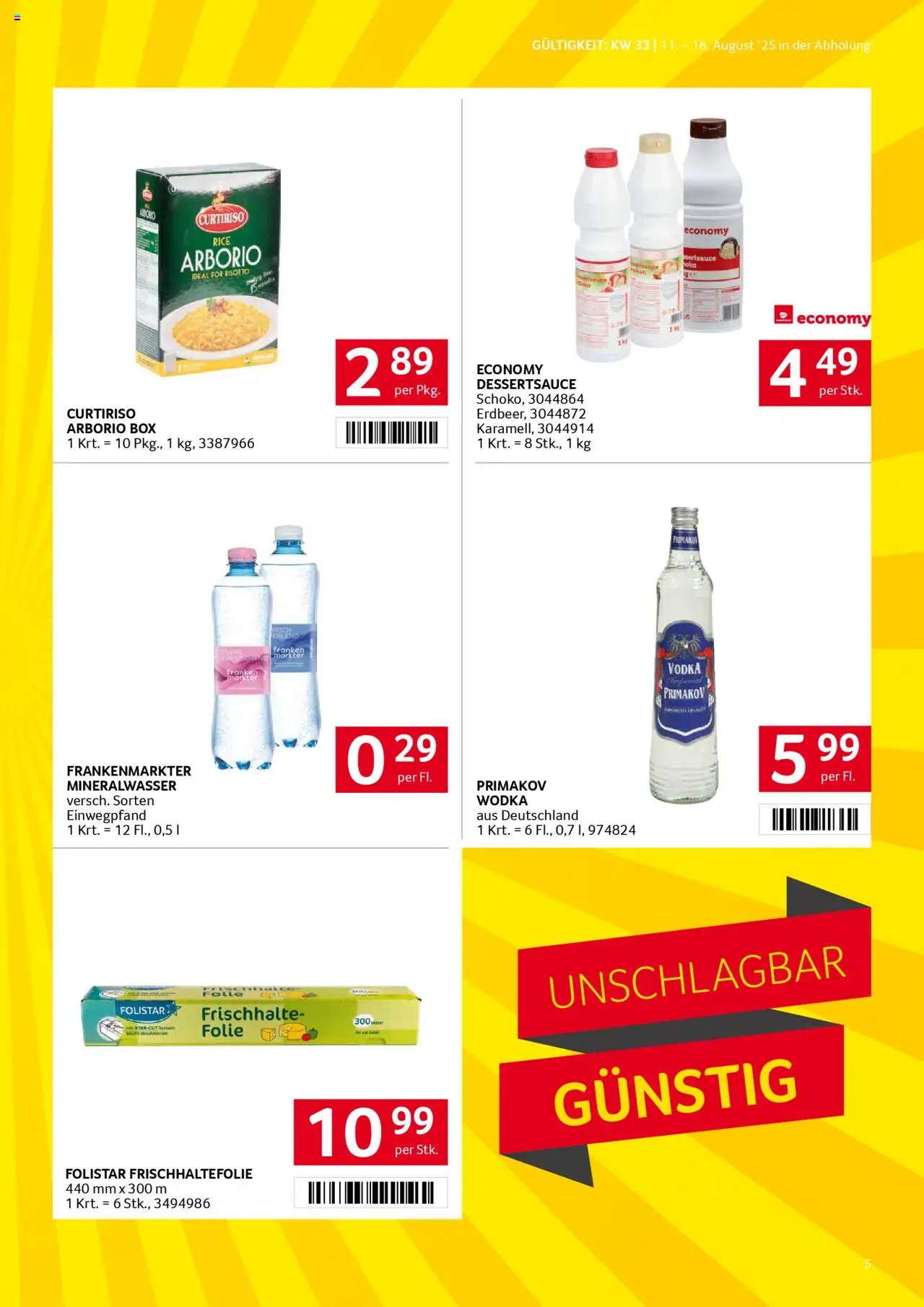 Transgourmet Flugblatt gültig ab 10.08.2025 | Seite: 5 | Produkte: Wodka, Box