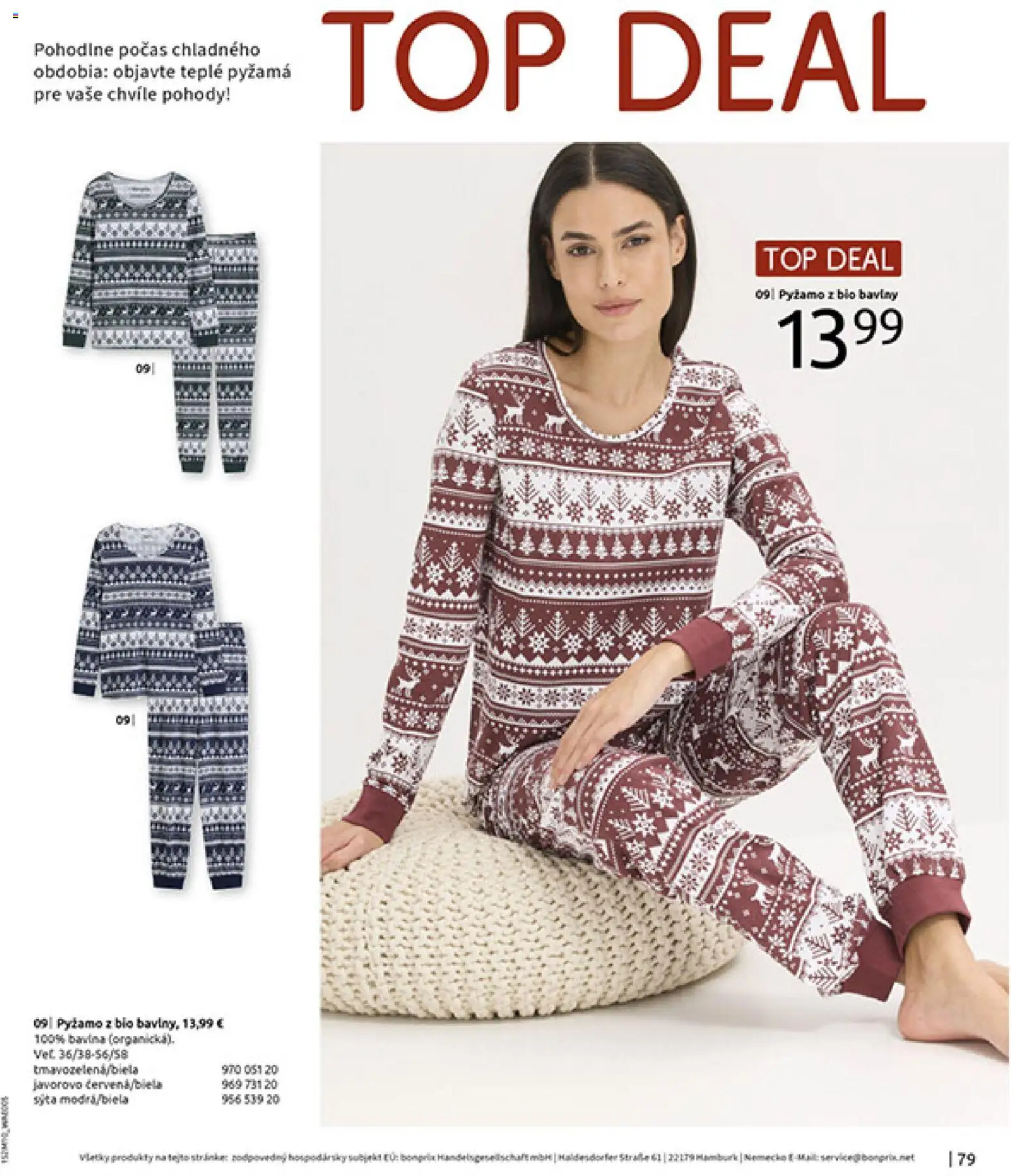 Nové Bonprix akcie – leták je platný od 24.11.2025 | Strana: 81 | Produkty: Pyžamo