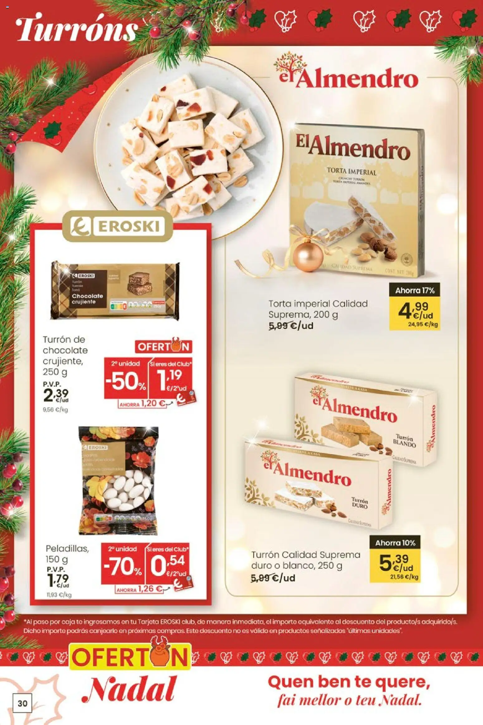 Eroski - Nadal │ válido desde el 18.12.2025 | Página: 30 | Productos: Chocolate, Té, Caja