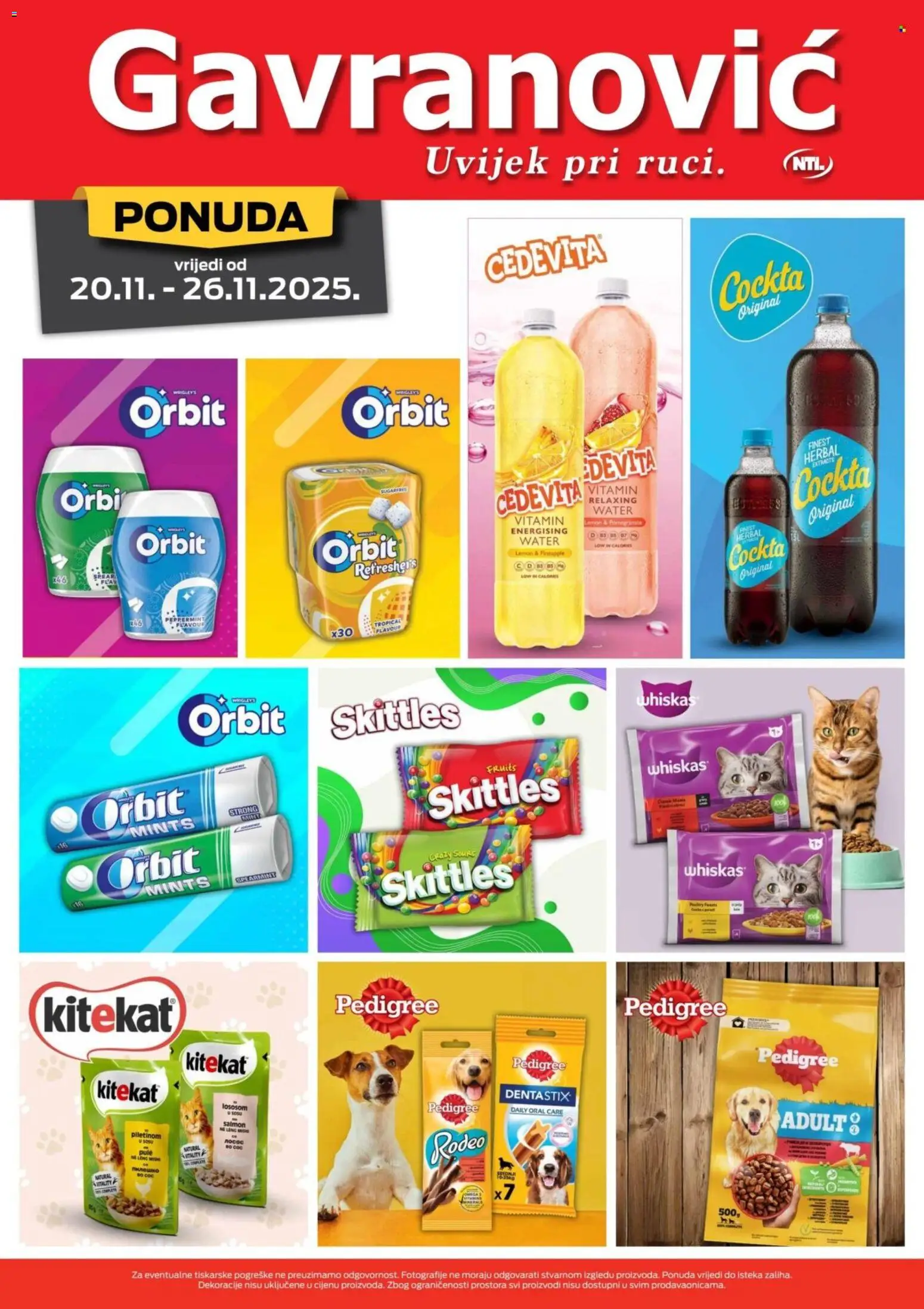 Gavranović katalog | vrijedi od 20.11.2025 | Stranica: 6 | Proizvodi: Whiskas, Cedevita