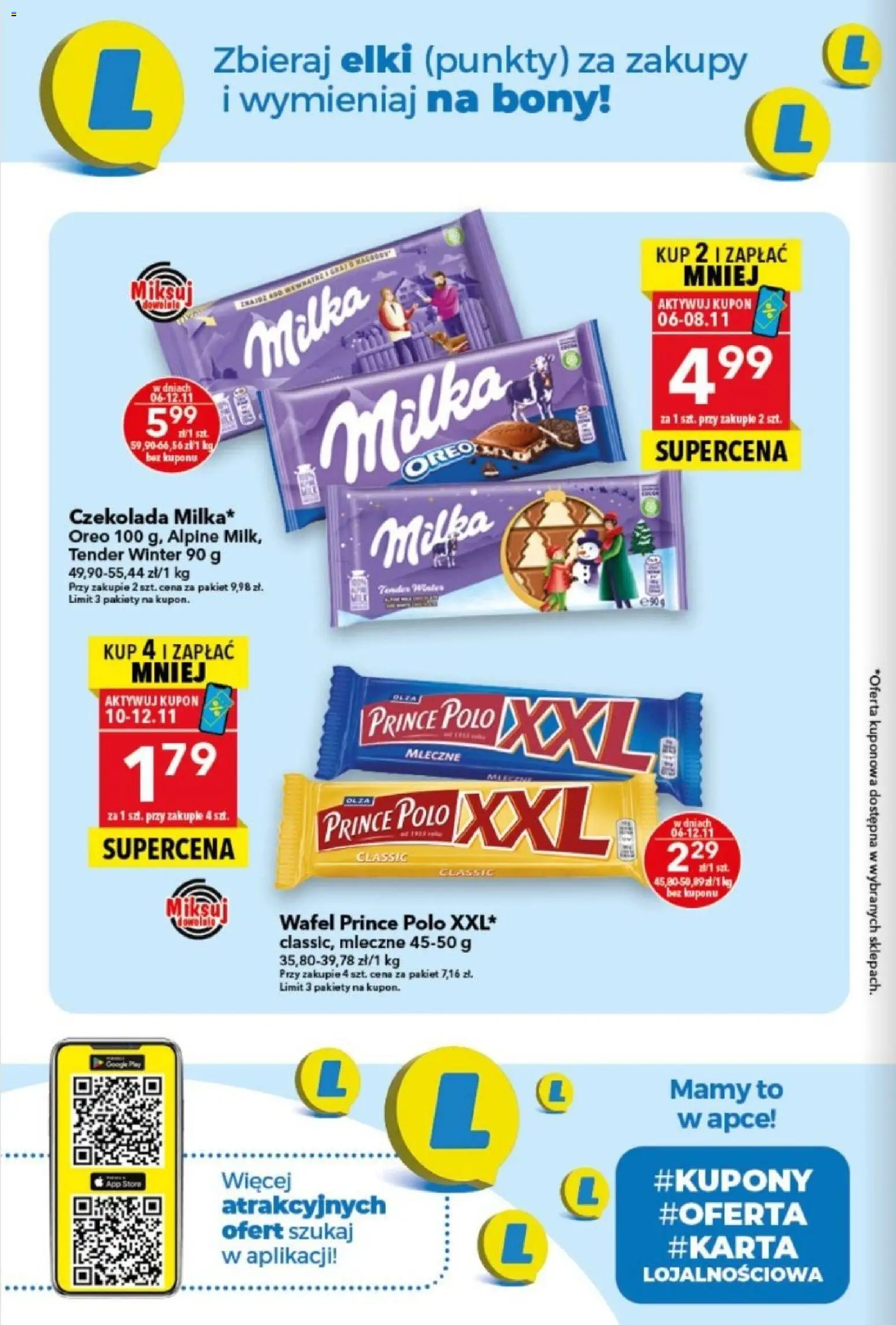 Lewiatan gazetka od 06.11.2025 | Strona: 2 | Produkty: Prince polo xxl, Milka, Czekolada