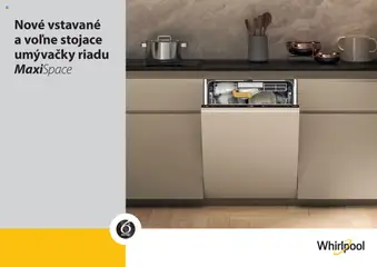 Whirlpool Nové vstavané a voľne stojace modely umývačiek - náhľad platný od 01.01.2025