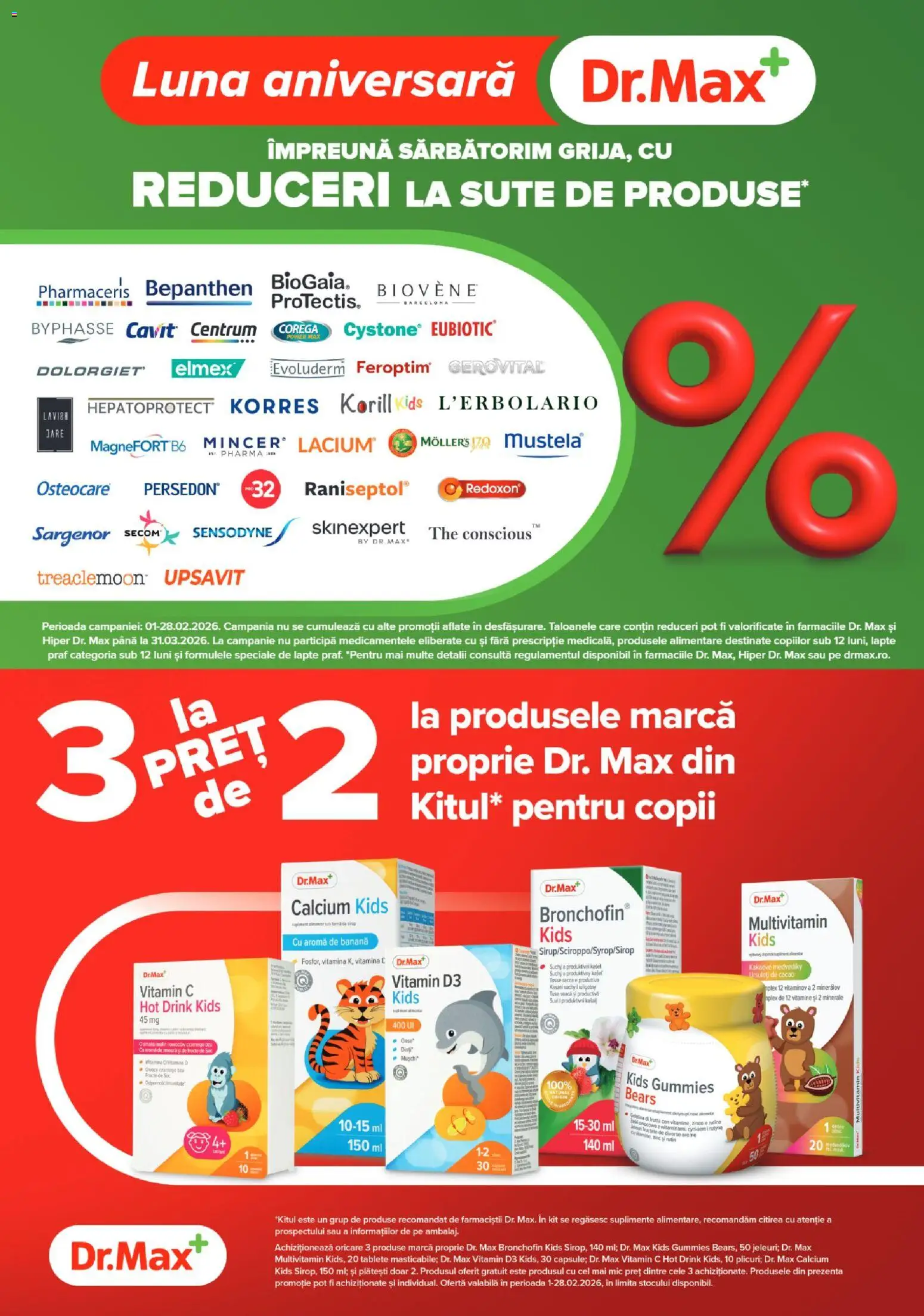 Noul catalog Dr.Max – valabil de la 01.02.2026 | Pagină: 2 | Produse: Lapte praf, Lapte, Cacao