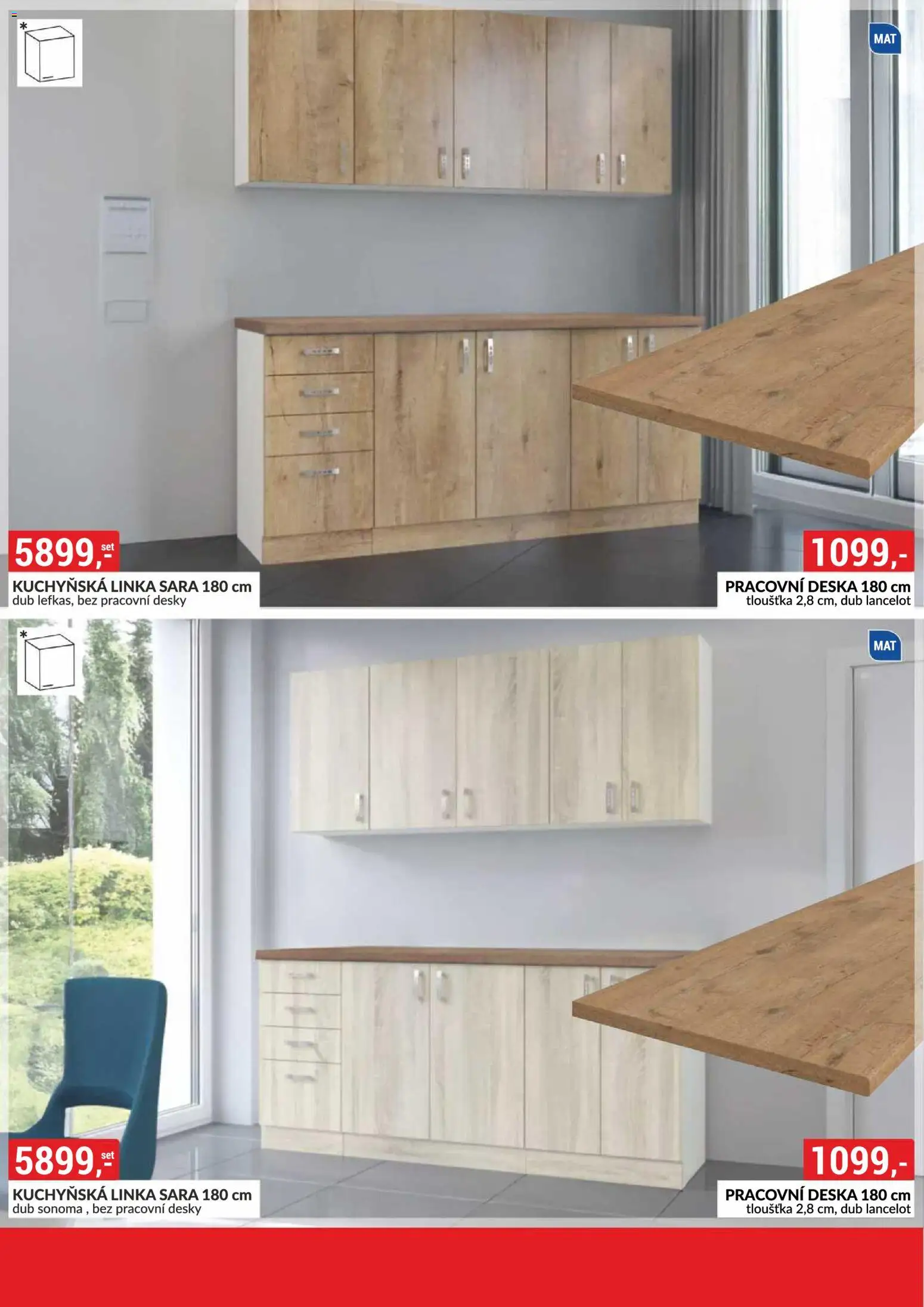 BAUMAX leták - Bydlení na míru podle vašeho stylu od 01.02.2026 | Strana: 12 | Produkty: Kuchyňská linka, Pracovní deska, Desky