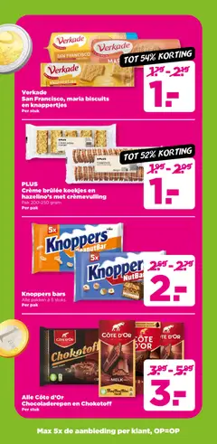 PLUS Crème brûlée koekjes en hazelino's met crèmevulling, Crème brûlée koekjes en hazelino's met crèmevulling pak 200-250 gram per pak - Voorbeeld van een folder van Plus, geldig van 03.12.2025 | Pagina: 12 | Producten: Melk, Koekjes, Crème
