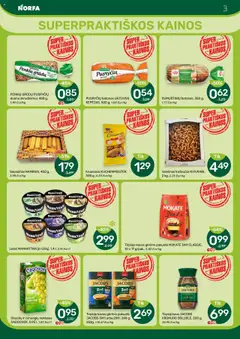 NORFA leidinys│galioja nuo 07.08.2025 | Puslapis: 3 | Prekių: Sausainiai, Tirpioji kava, Duona, Traškučiai