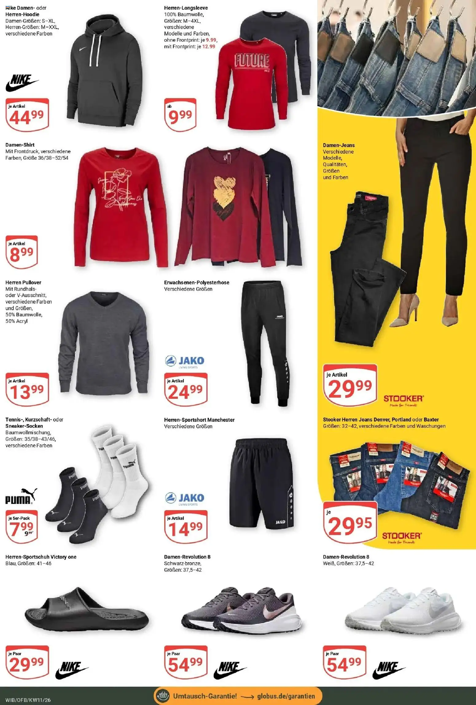 Globus prospekt Wiesbaden-Nordenstadt	 – gültig ab 09.03.2026 | Seite: 27 | Produkte: Pullover, Jeans
