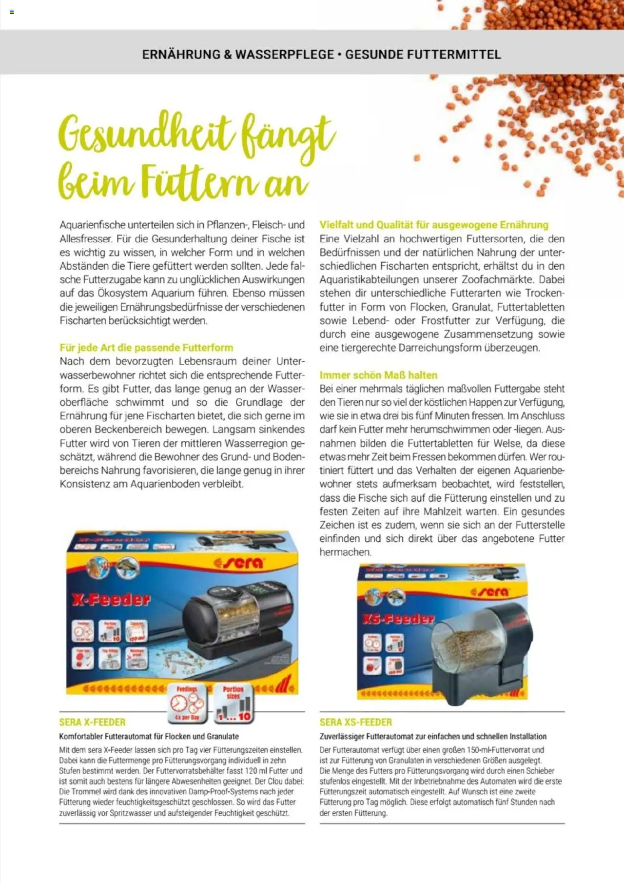 zookauf Themenkatalog Aquaristik – gültig ab 01.10.2025 | Seite: 41 | Produkte: Wasser, Fleisch, Flocken
