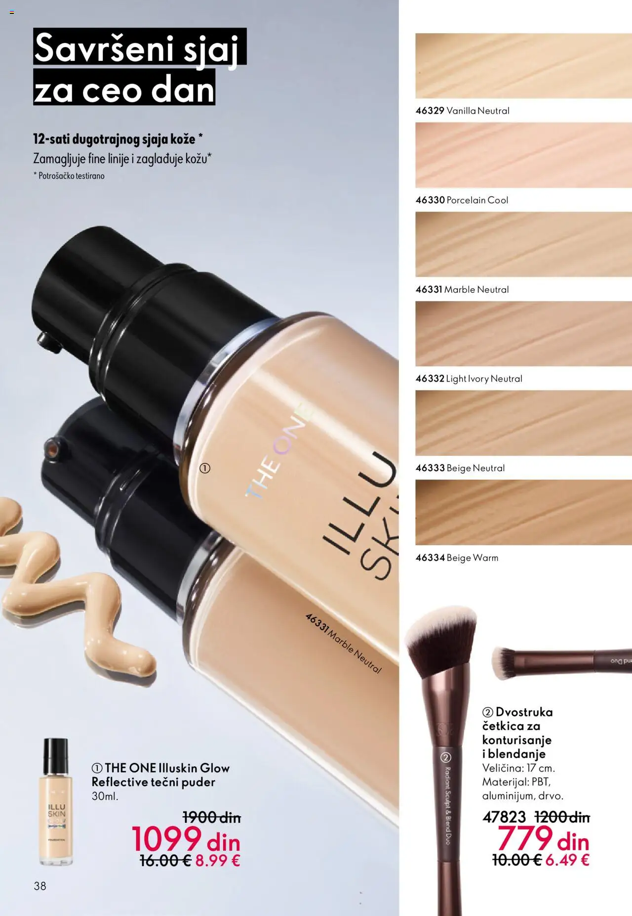 Oriflame katalog - važi od 08.10.2025 | Strana: 38 | Proizvode: Tečni puder, Puder