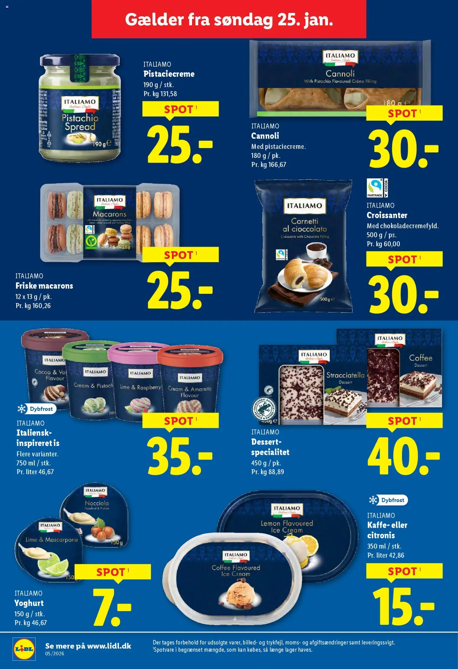 Lidl tilbudsavis – gyldig fra 25.01.2026 | Side: 14 | Produkter: Yoghurt, Creme, Kaffe, Lime