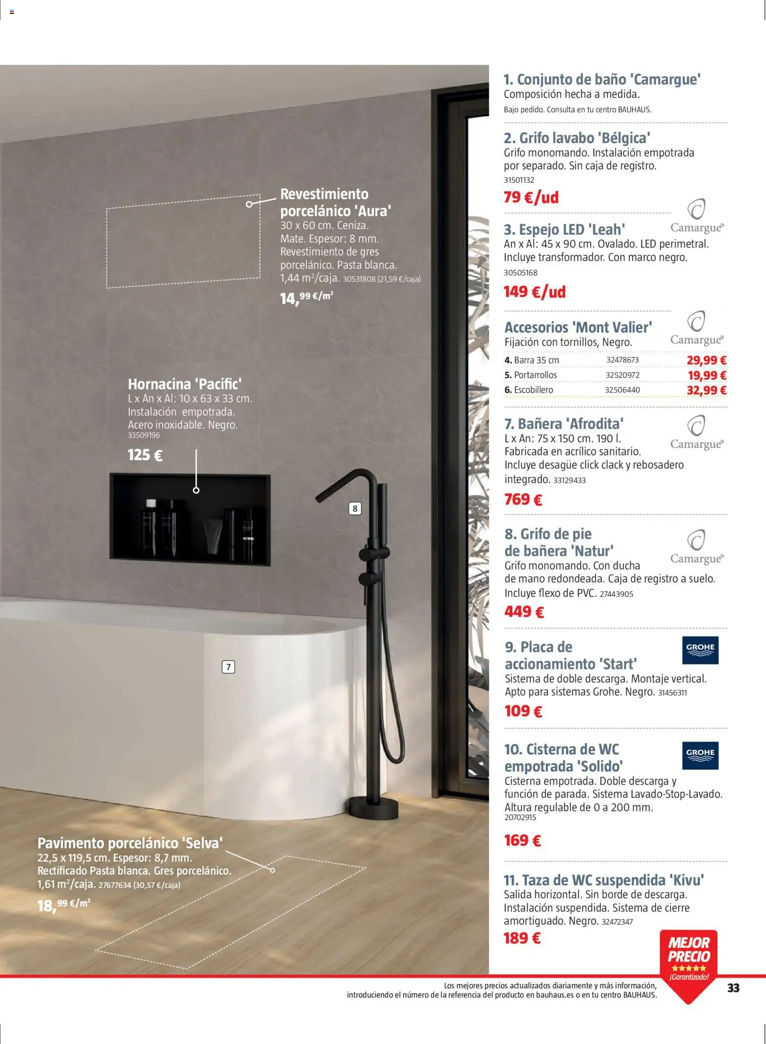 Bauhaus folleto Renueva │ válido desde el 02.03.2026 | Página: 33 | Productos: Pasta, Marco, Caja, Espejo