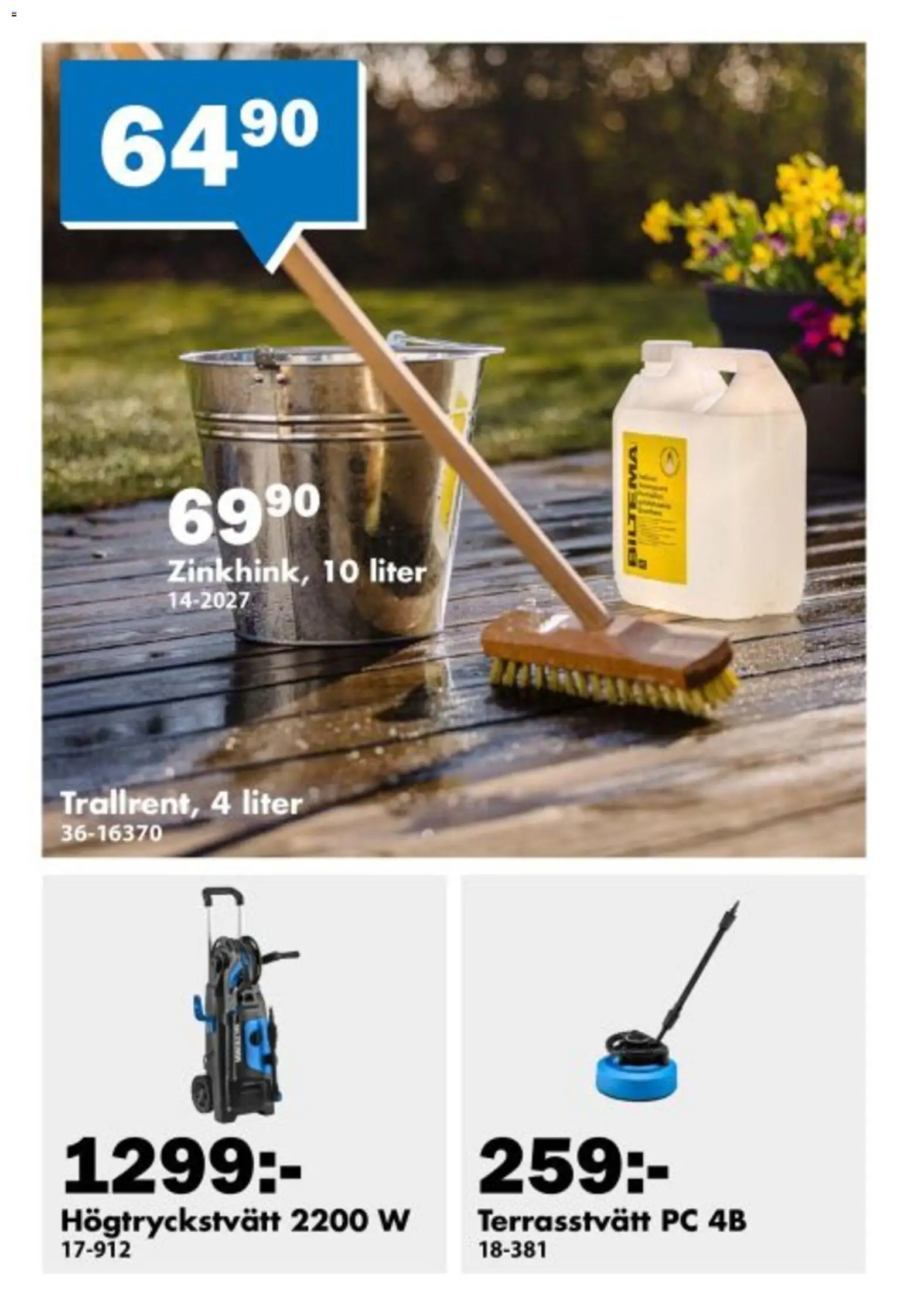 Biltema reklamblad aktuell från 30.03.2026 | Sida: 4 | Produkter: Högtryckstvätt, PC