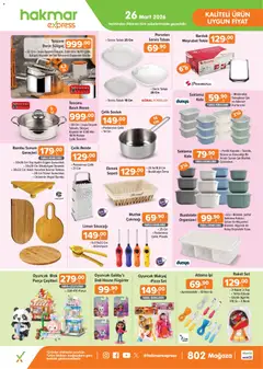 26.03.2026 tarihinden itibaren geçerli olan Hakmar Express kataloğu önizlemesi | Sayfa: 1 | Ürünler: Döner, Makyaj, Buzdolabı, Ağırlık