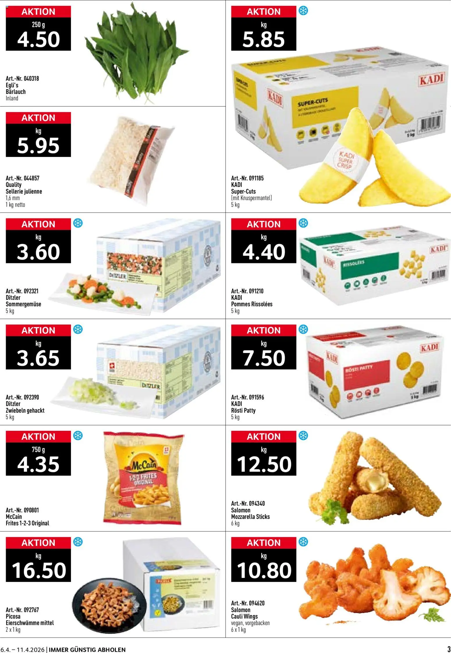 Prodega aktionen – gültig ab 06.04.2026 | Seite: 3 | Produkte: Zwiebeln