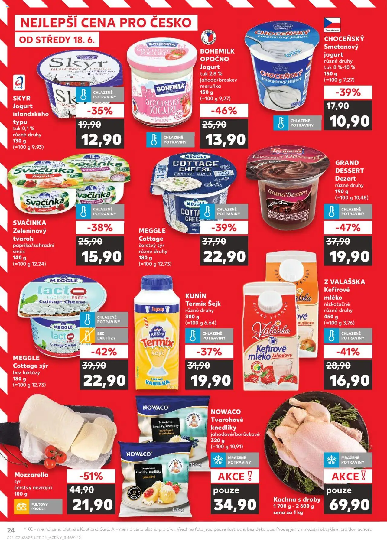 Kaufland leták od 18.06.2025 | Strana: 24 | Produkty: Kefír, Sýr, Jogurt, Termix