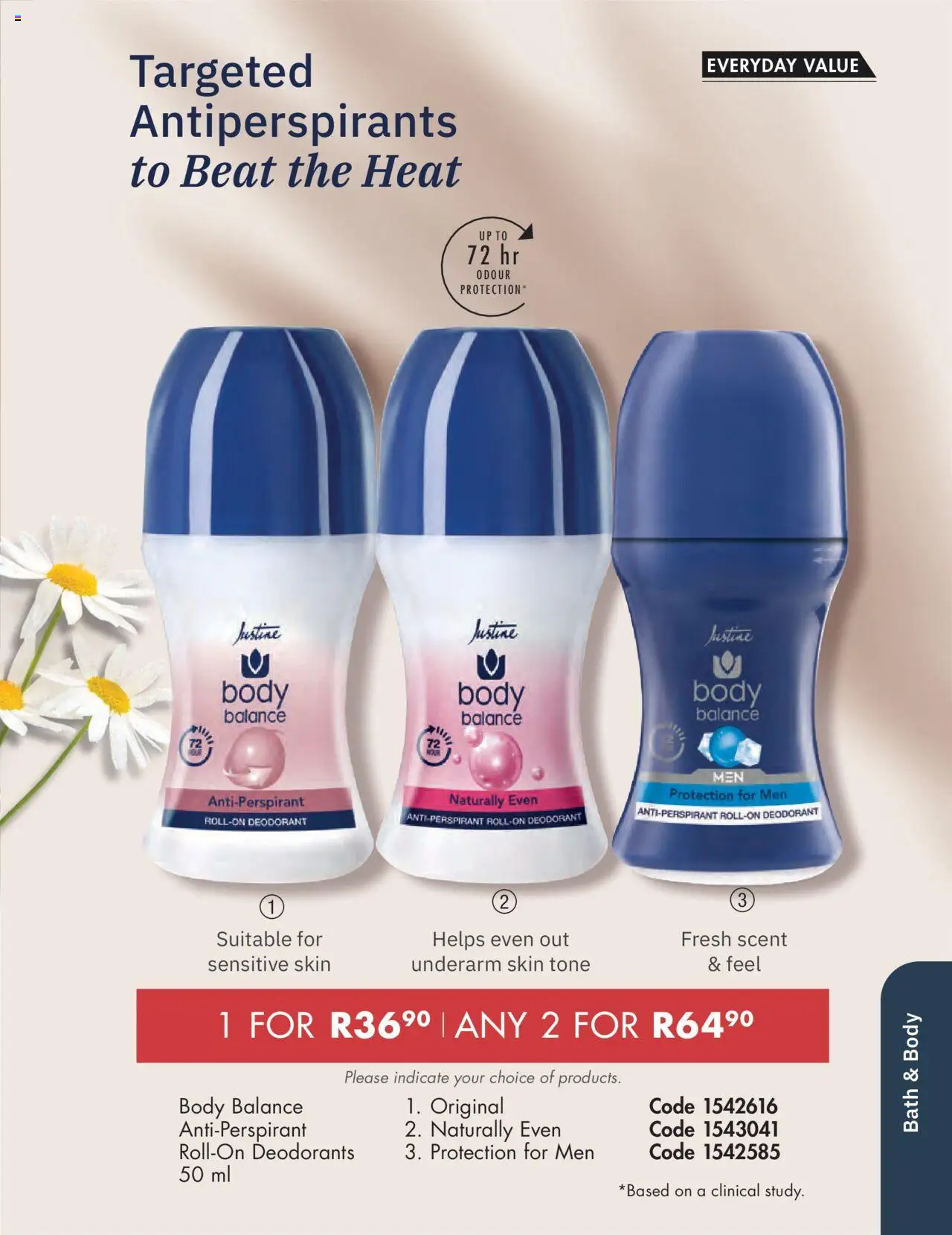 New Justine catalogue – valid from 01.10.2025 | Page: 87 | Products: Bath, Deodorant, Antiperspirant