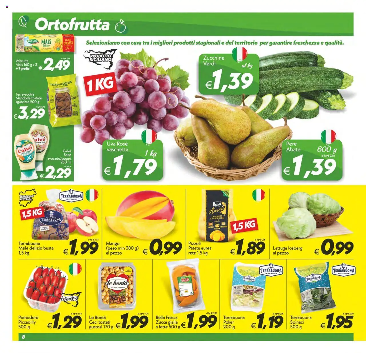 Volantino SuperConveniente del 14.10.2025 | Pagina: 8 | Prodotti: Yogurt, Mele, Mango, Mais