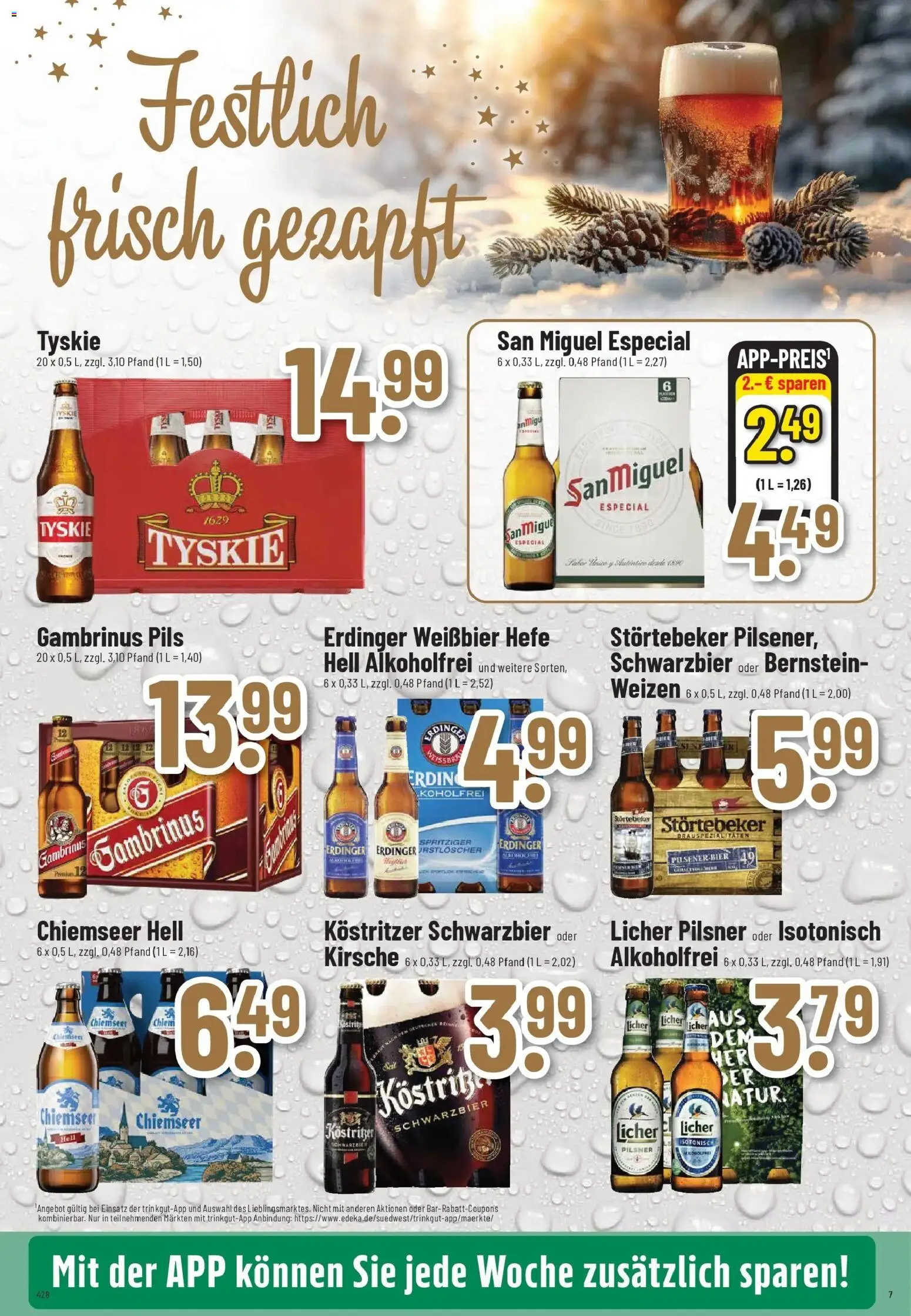 Trinkgut - trinkgut: Wochenangebote – gültig ab 07.12.2025 | Seite: 7 | Produkte: Tyskie, Kostritzer, Bier, Weißbier