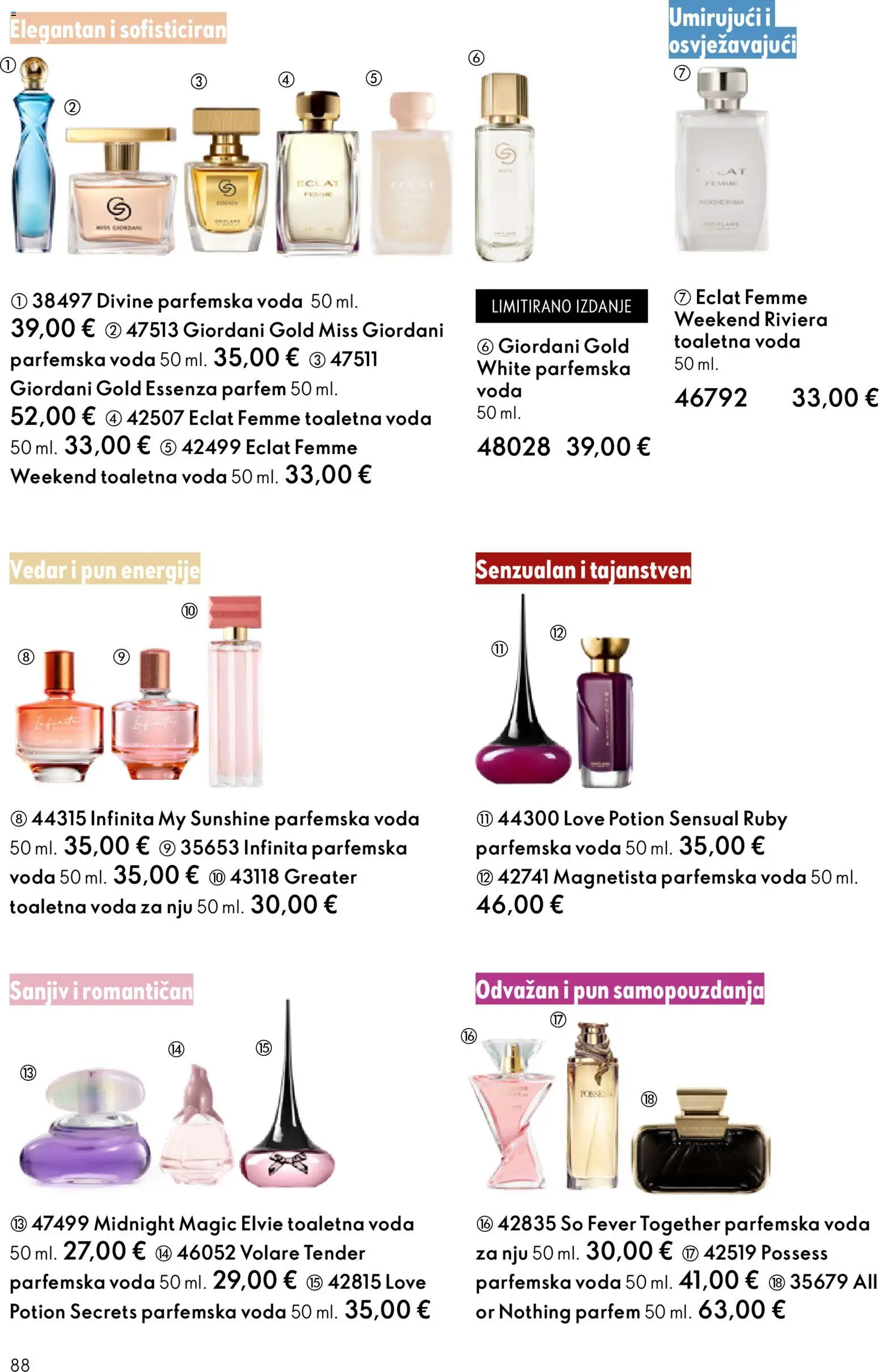 Oriflame katalog | vrijedi od 18.02.2026 | Stranica: 88 | Proizvodi: Parfem, Voda