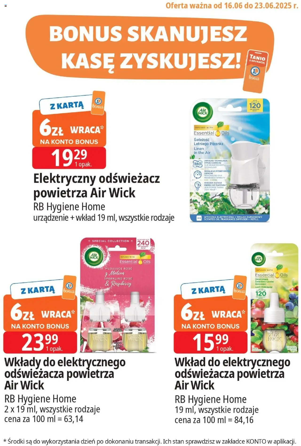 E.Leclerc Gazetka - Kupony dodatkowe od 16.06.2025 | Strona: 5 | Produkty: Odświeżacz, Karta, Odświeżacz powietrza