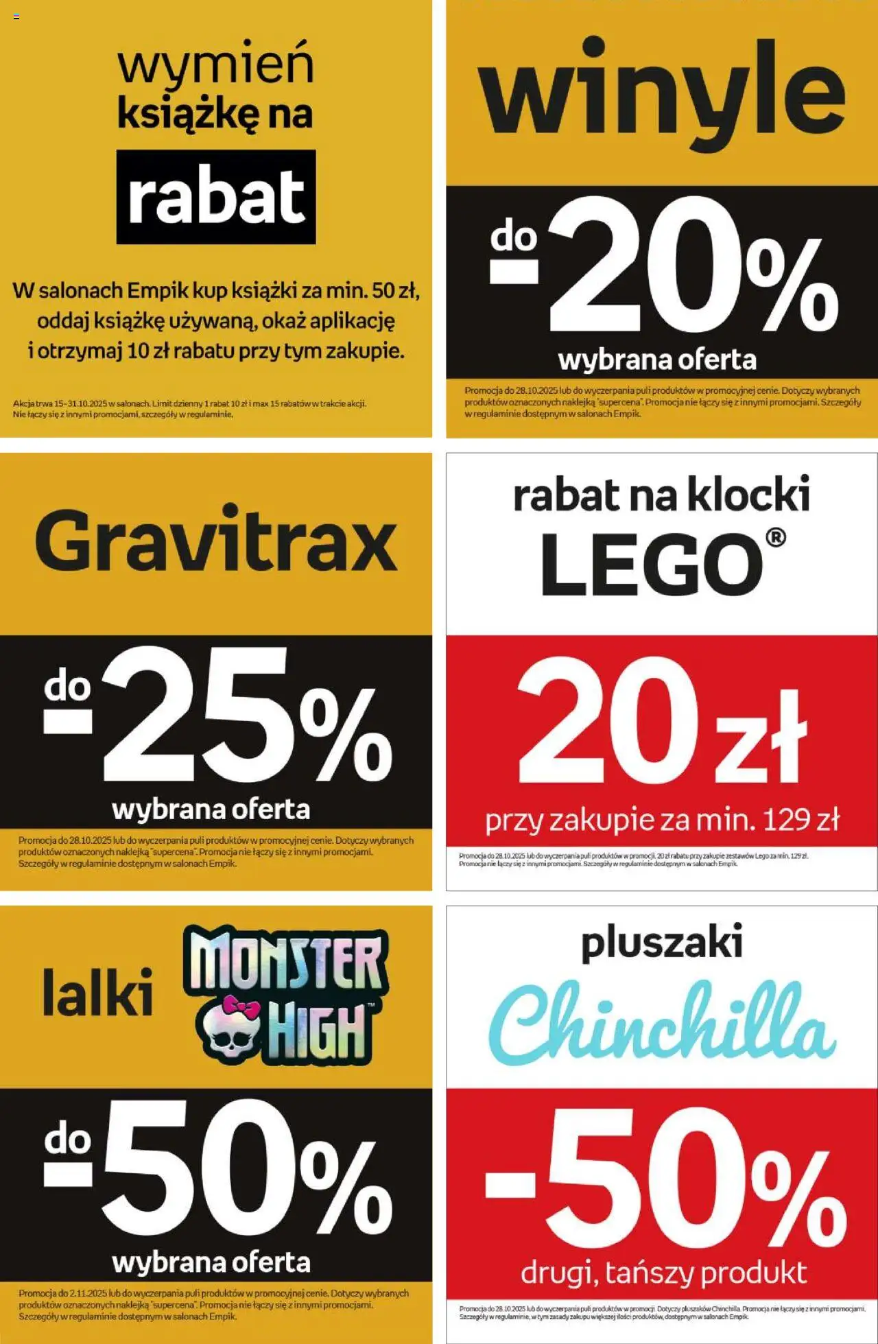 Empik promocje od 15.10.2025 | Strona: 126 | Produkty: Lego, Książki, Winyle