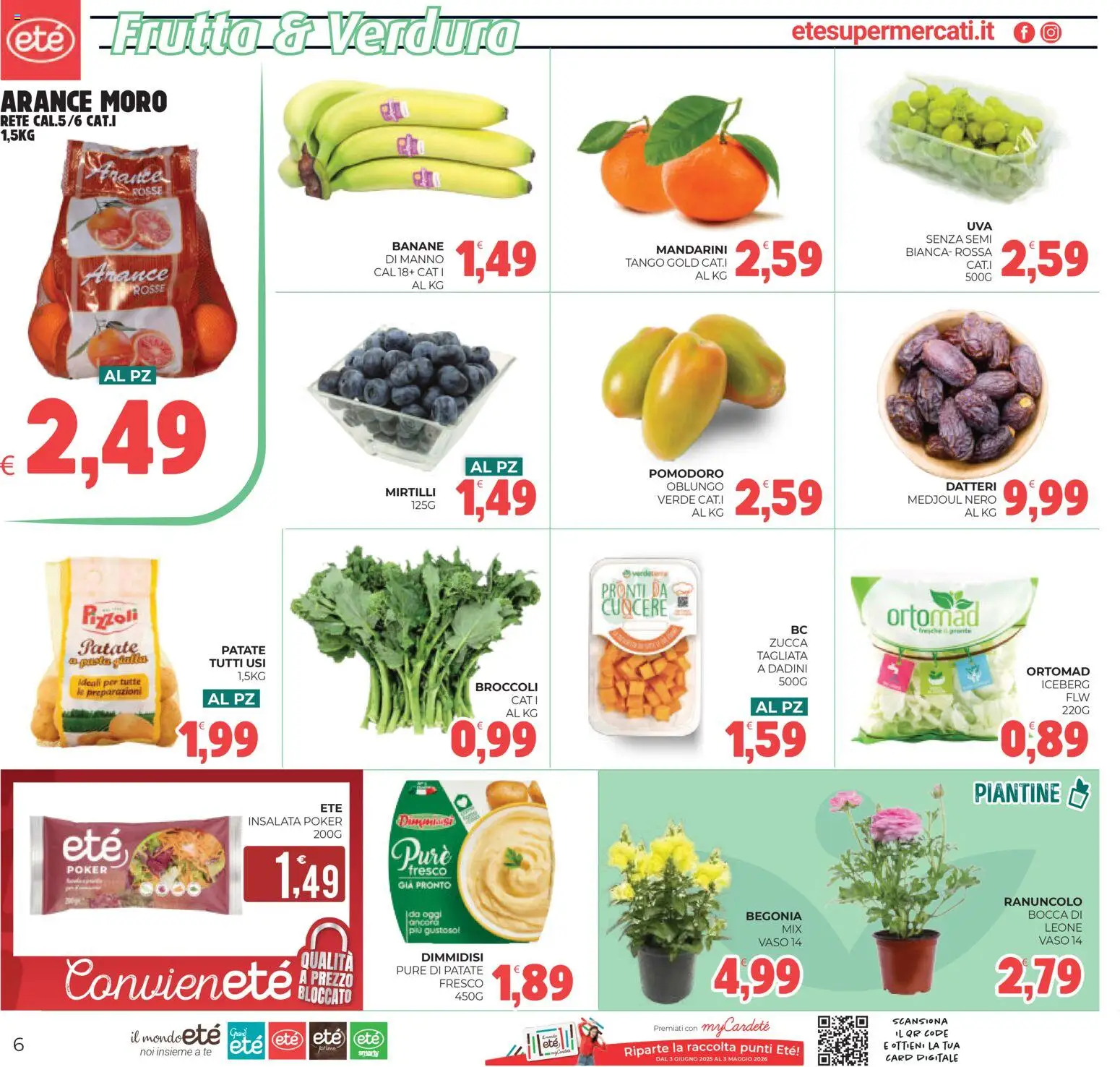 Volantino Eté del 18.02.2026 | Pagina: 6 | Prodotti: Frutta, Pomodoro, Zucca, Broccoli