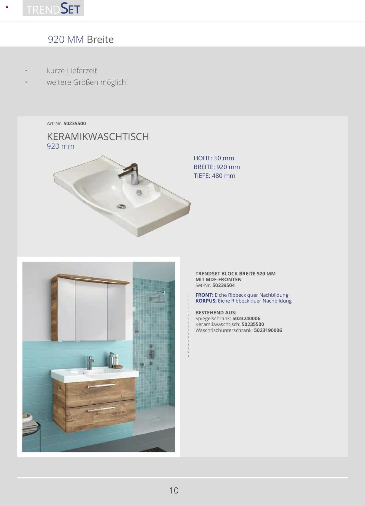 Hammer Zuhause Trendset - gültig ab dem 01.01.2024 | Seite: 10 | Produkte: Spiegelschrank