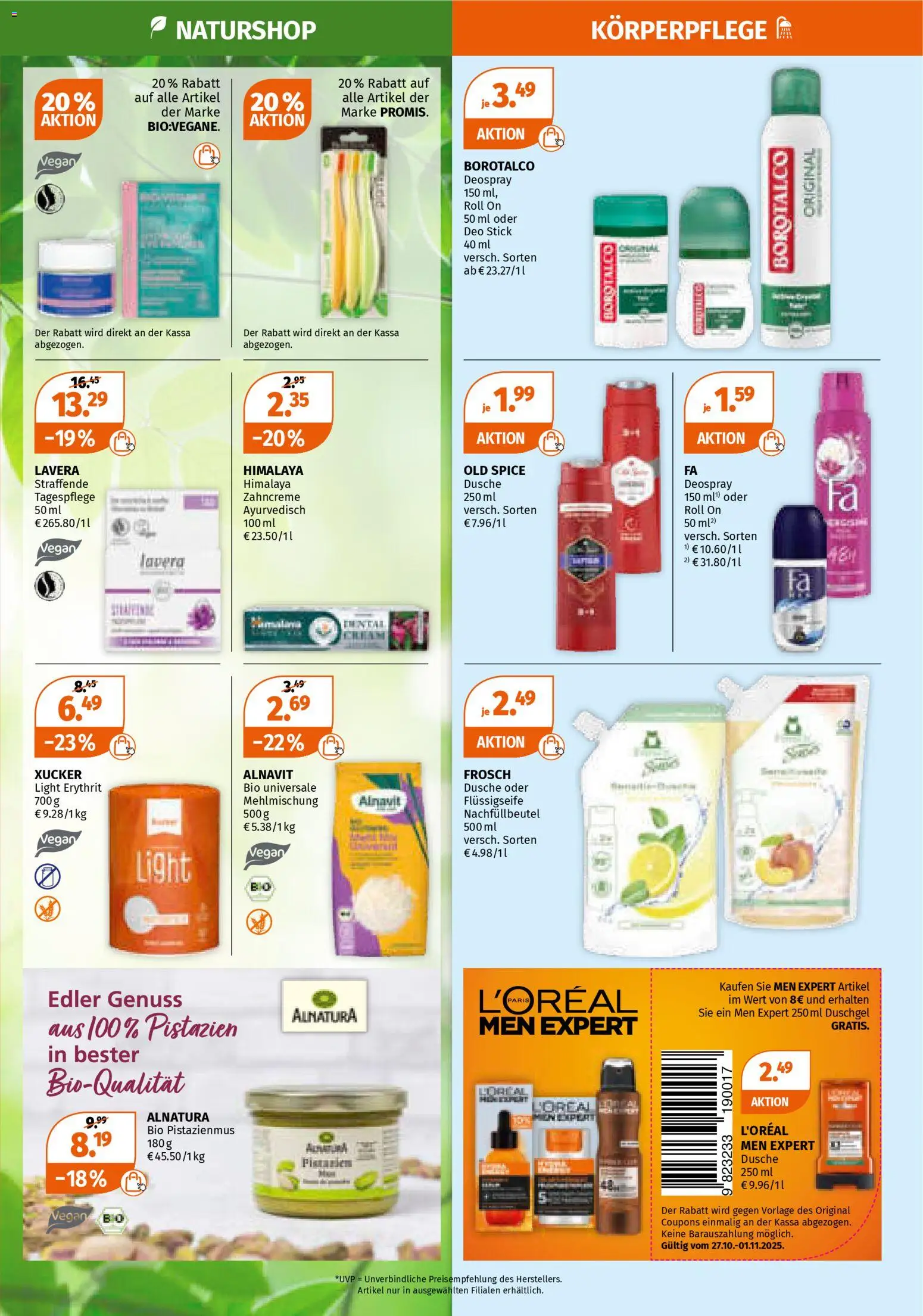 Müller Flugblatt gültig ab 27.10.2025 | Seite: 13 | Produkte: Dusche, Duschgel
