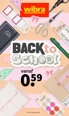 Wibra - Back to School - Voorbeeld van een folder van Wibra, geldig van 14.08.2025