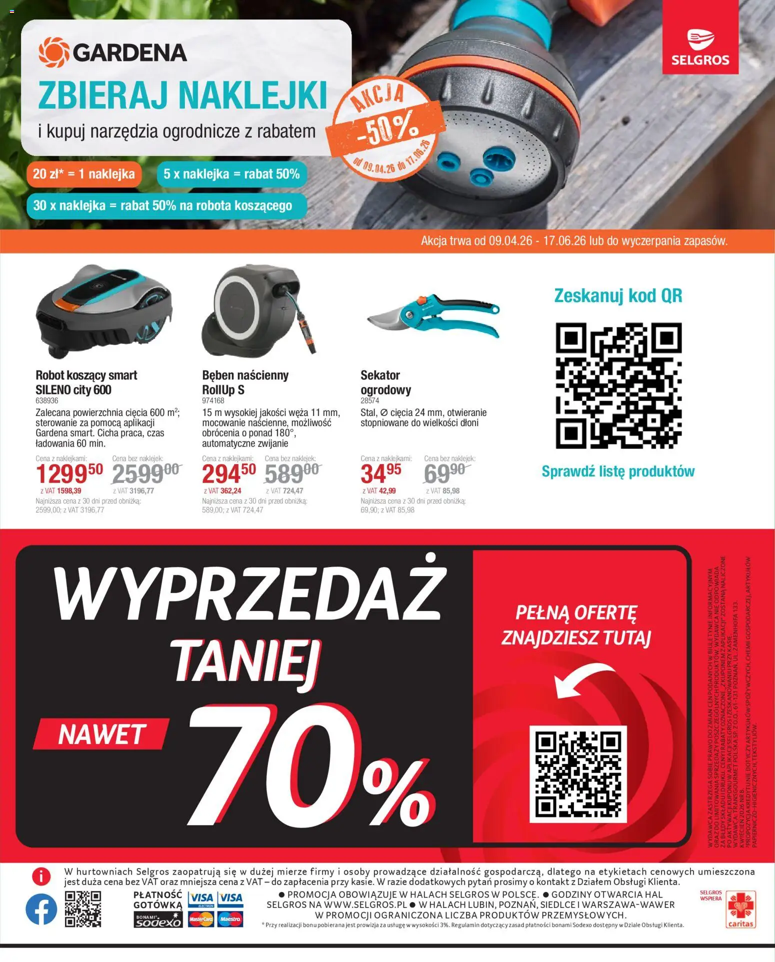 Selgros cash&carry - Oferta Przemysłowa od 09.04.2026 | Strona: 2 | Produkty: Sekator, Robot, Naklejki