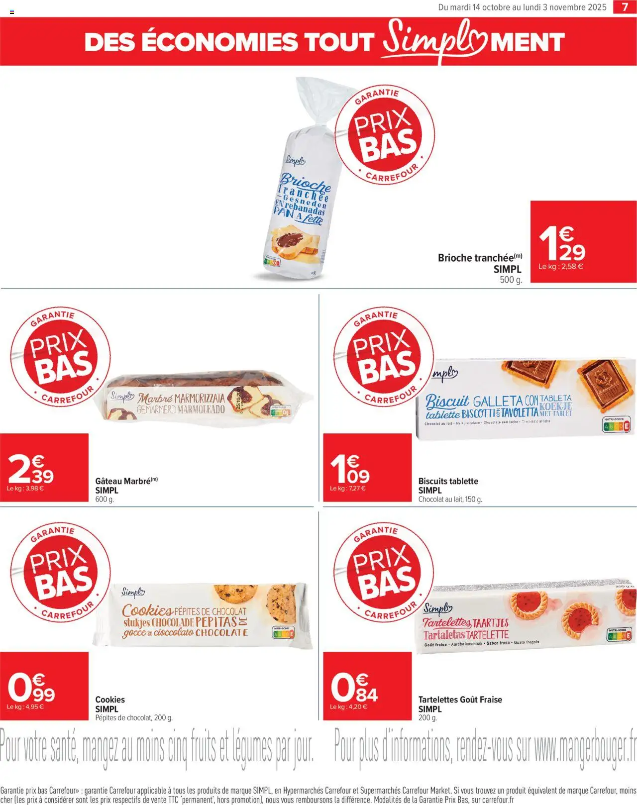 {H1} | Page: 7 | Produits: Pépites de chocolat, Cookies, Chocolat, Biscuits