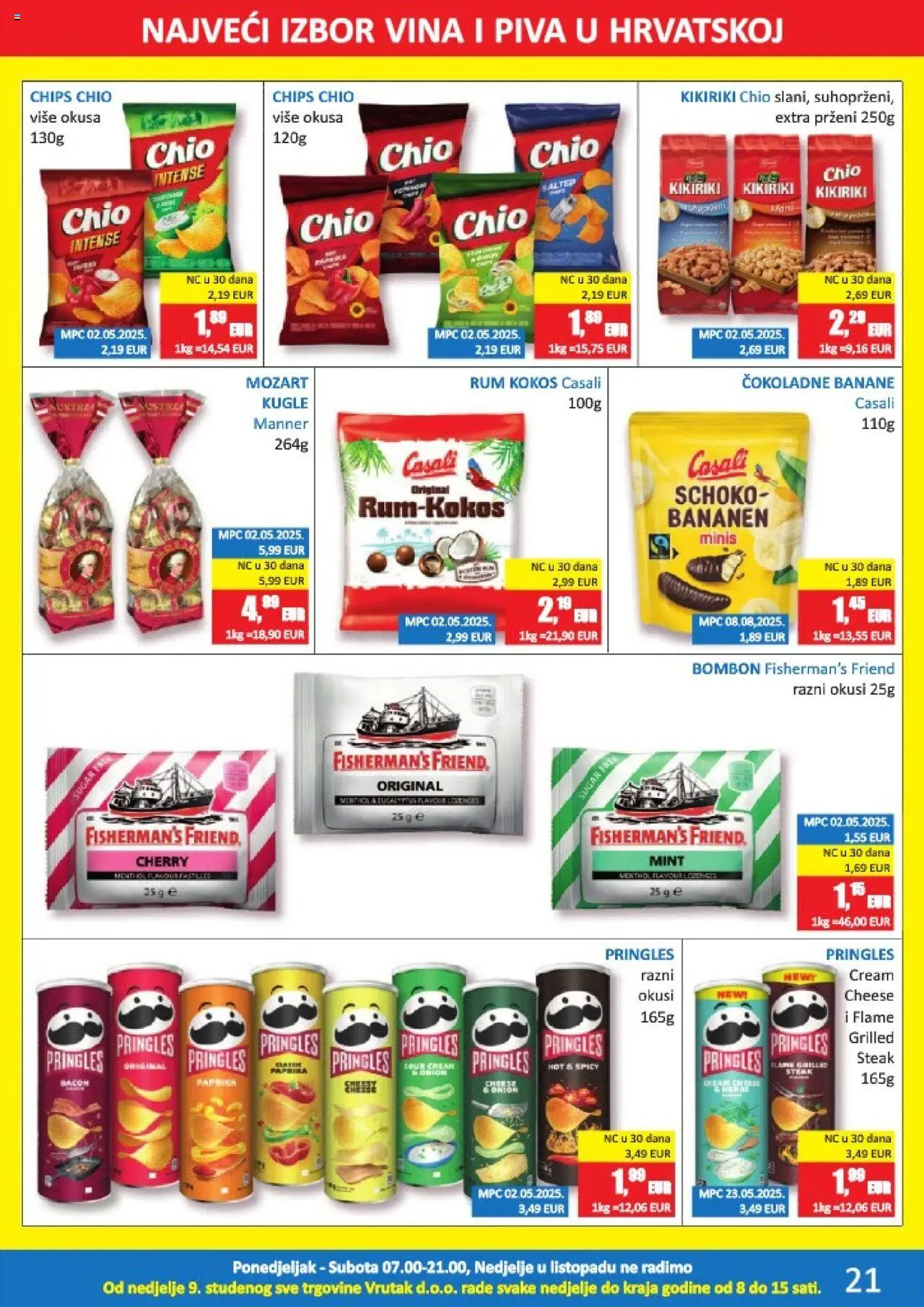 Vrutak katalog | vrijedi od 13.10.2025 | Stranica: 21 | Proizvodi: Pringles, Banane, Kikiriki, Rum