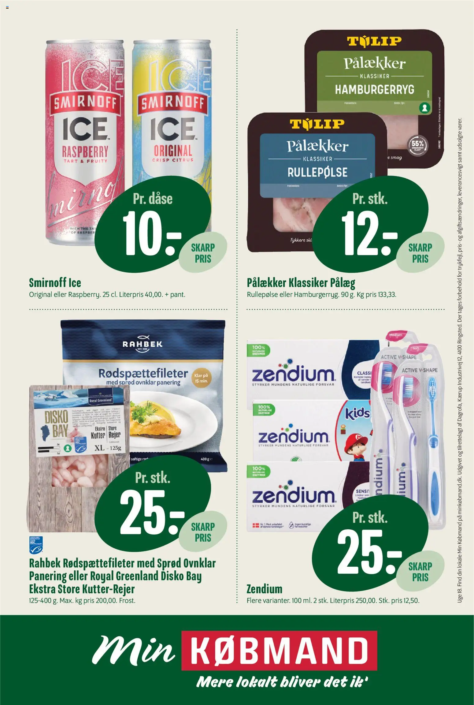 Min Købmand tilbudsavis – gyldig fra 24.04.2026 | Side: 8 | Produkter: Pålæg, Rullepølse, Hamburgerryg, Rejer