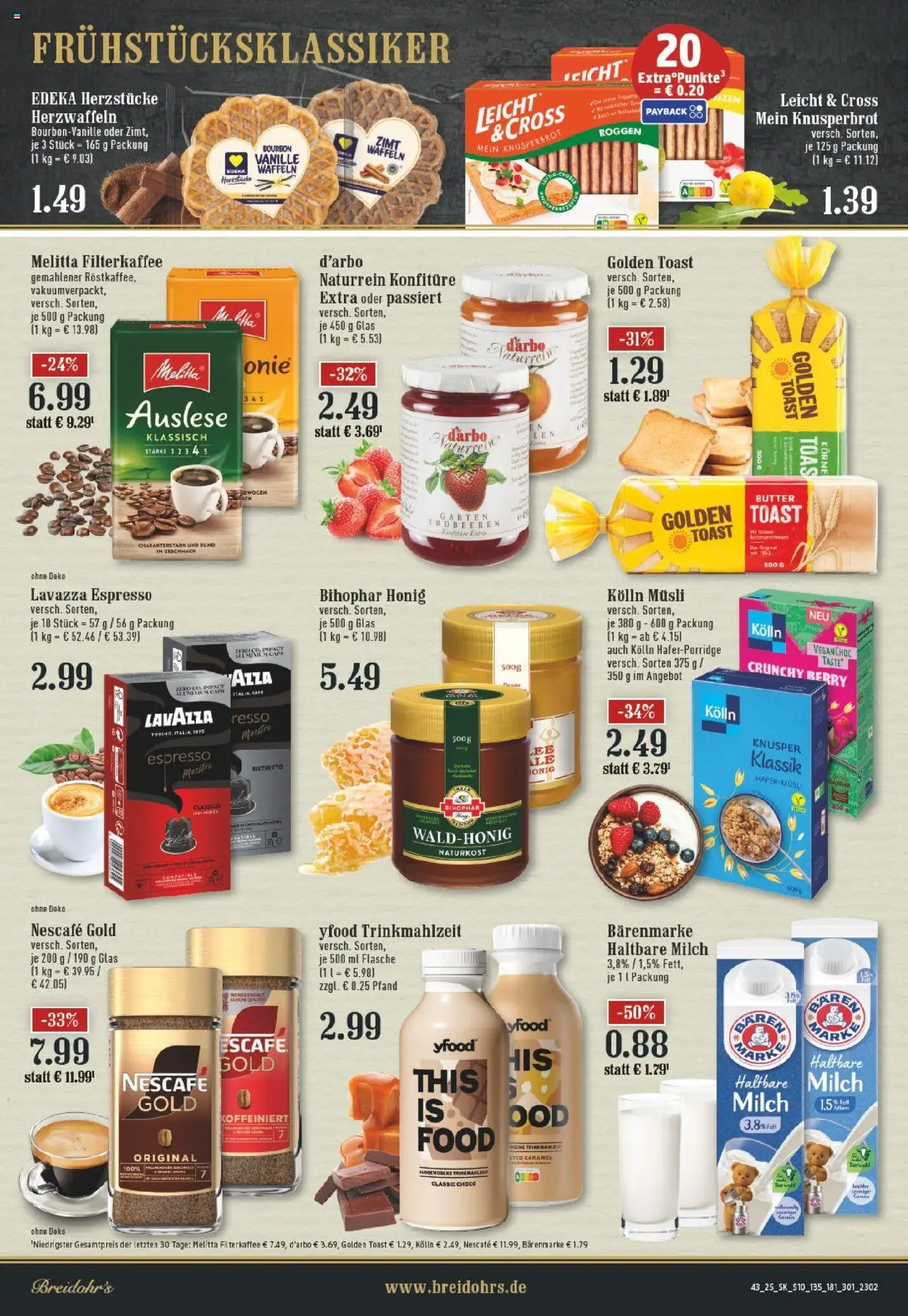 Edeka prospekt Rösrath	 – gültig ab 19.10.2025 | Seite: 10 | Produkte: Butter, YFood, Erdbeeren, Nescafe gold